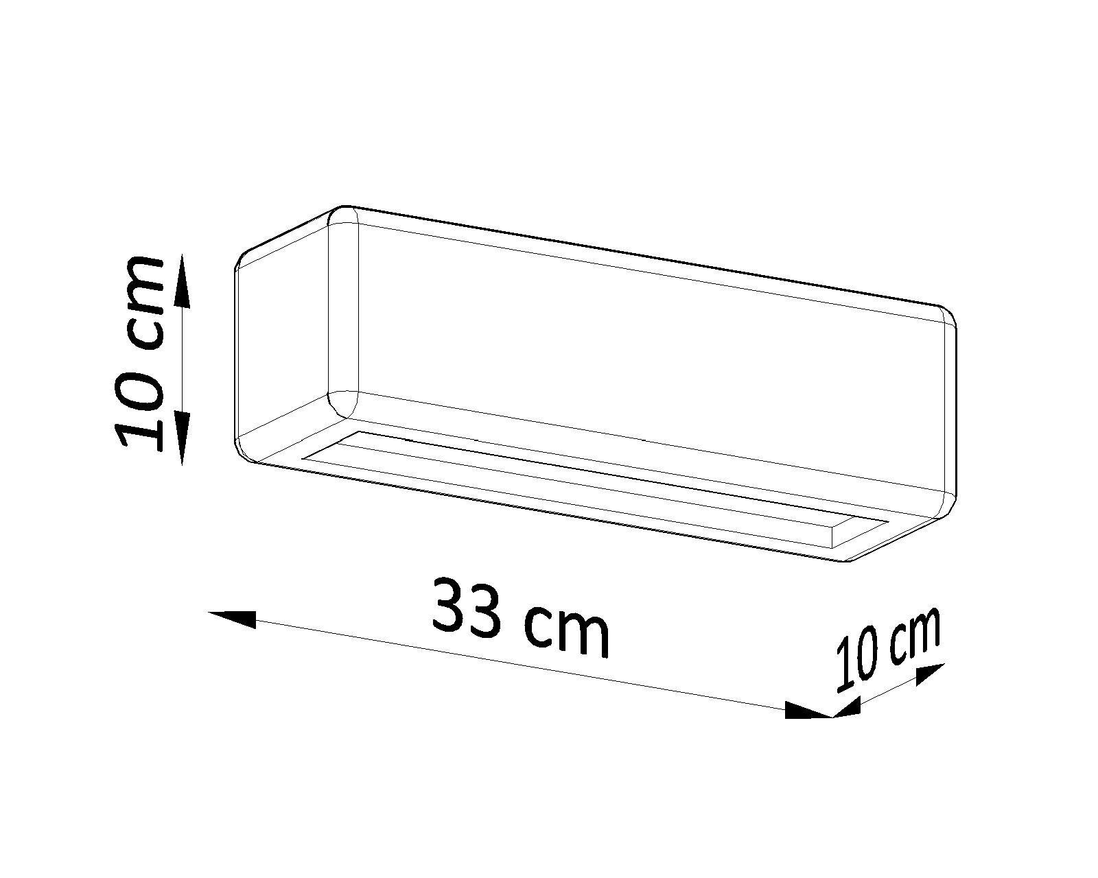 Wandleuchte Keramik bemalbar 33 cm indirekt Up Down