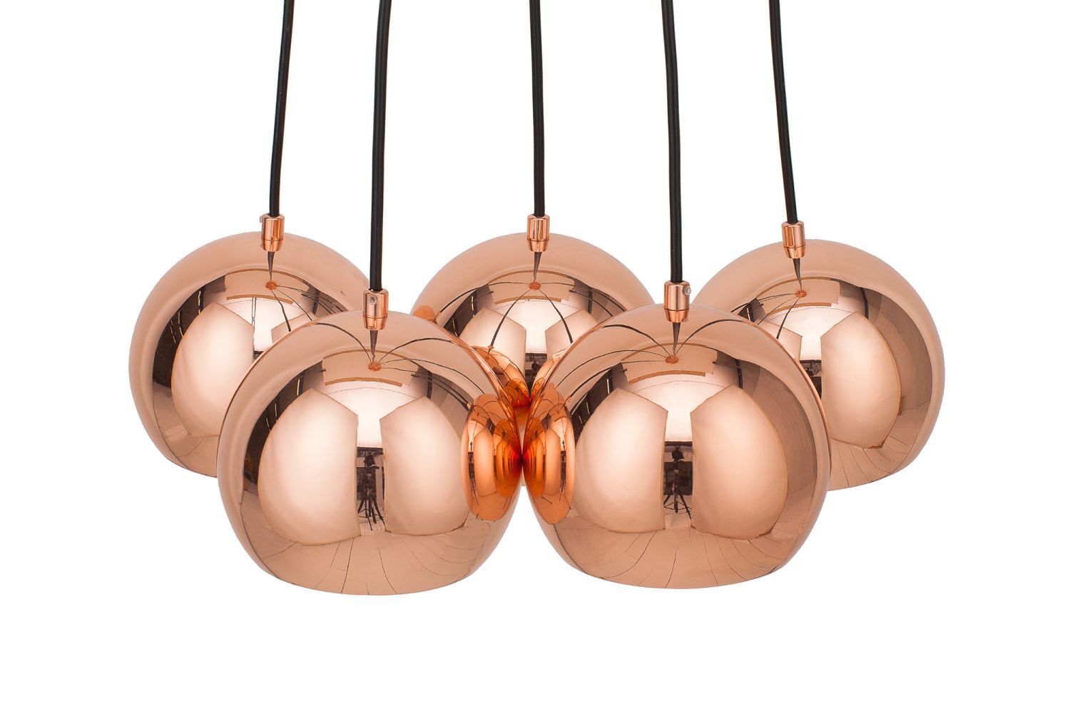 Retro Hängelampe MIRRI Roségold 5-flammig Esstisch Leuchter, Lampe, Deckenventilator, Gerät, Elektrisches Gerät