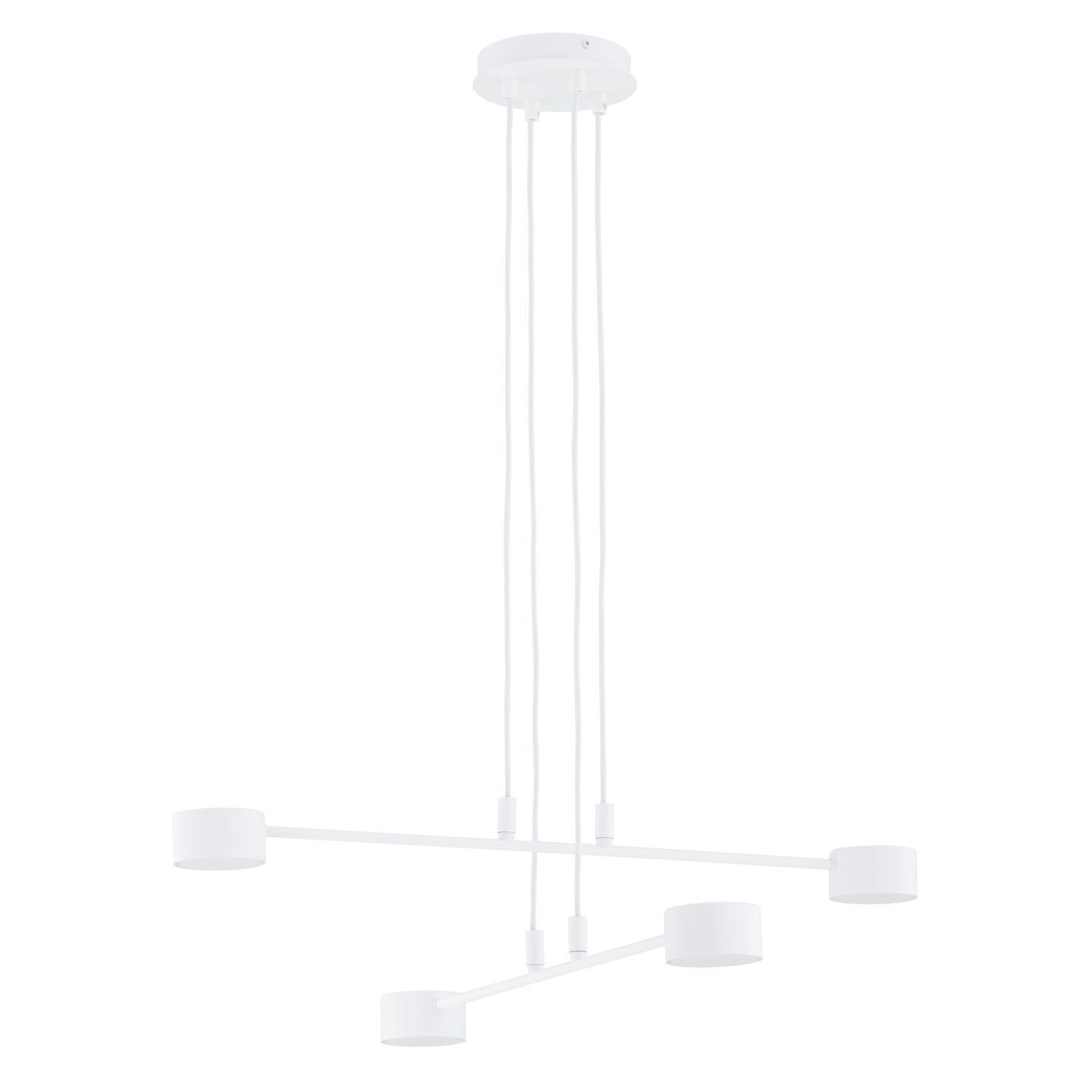 Hängeleuchte Weiß B: 70 cm Metall verstellbar GX53 4-flammig
