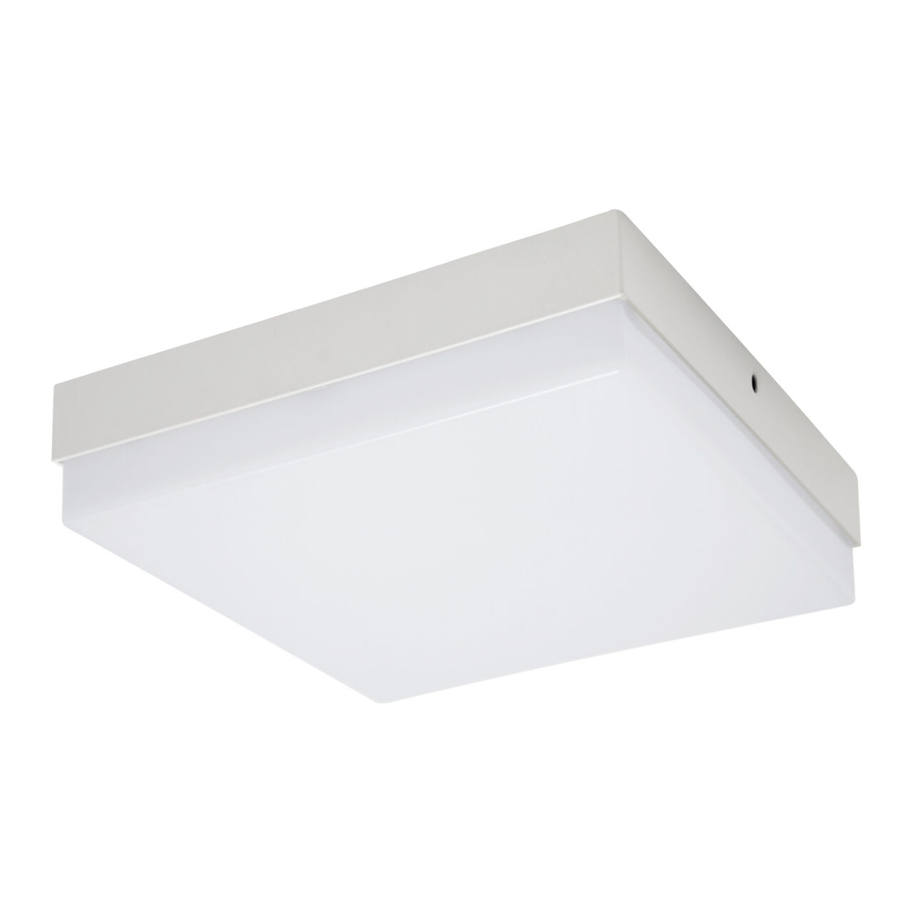 Weiße Deckenlampe LED B: 22 cm eckig 4000 K 2780 lm