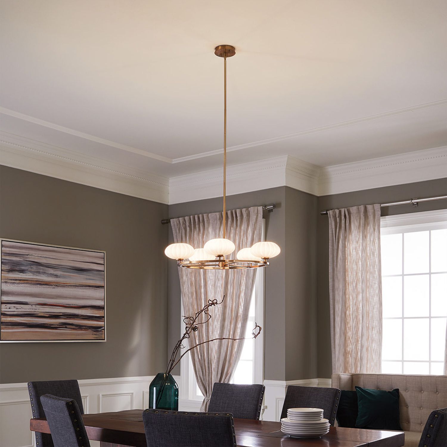 Kronleuchter Badezimmer LED G9 IP44 Ø 71,1 cm rund 3000 K