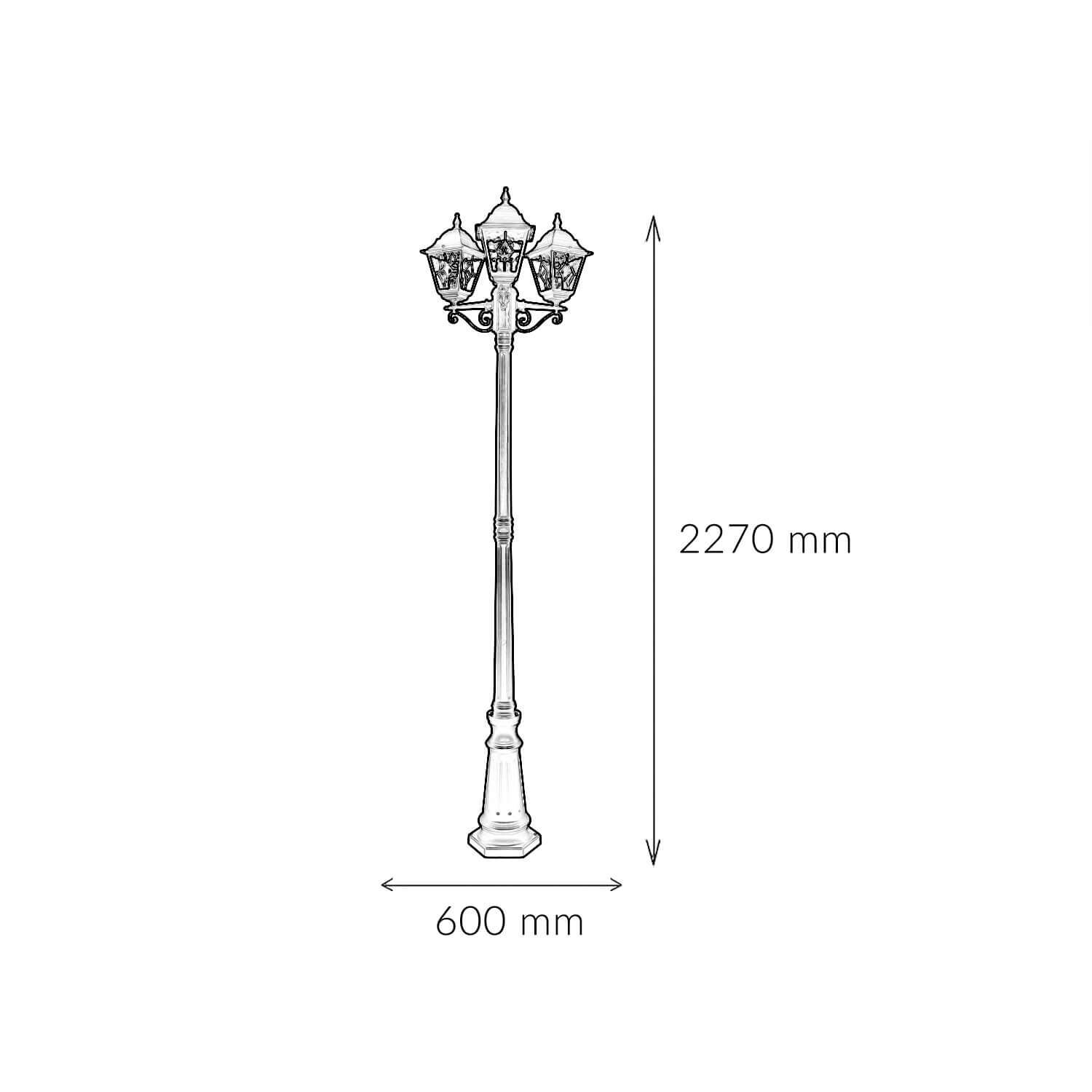 Laternenpfahl, Lampe