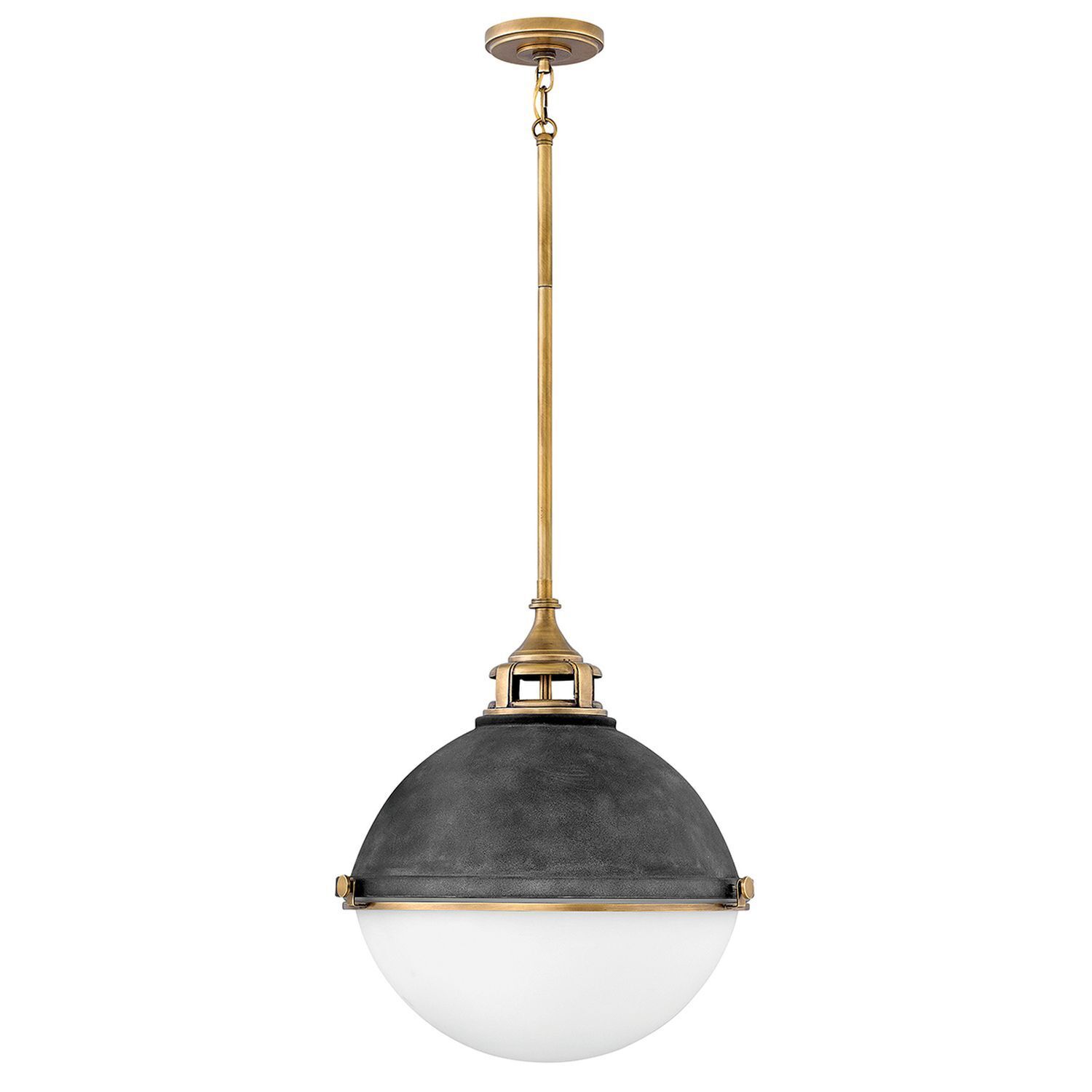 Pendelleuchte rund Ø 45,7 cm Metall Glas 3x E27