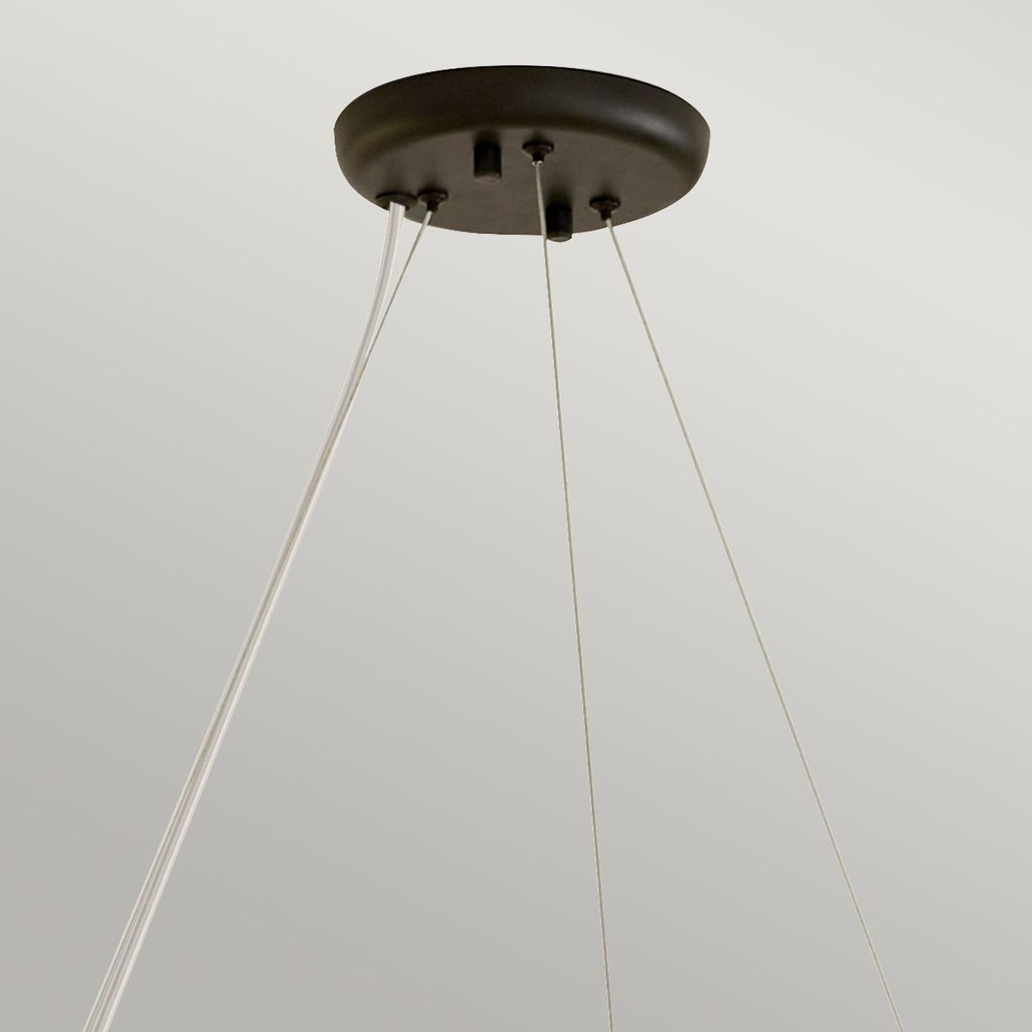 Hängelampe Metall rund D: 87,6 cm H: max. 185,5 cm Schwarz Lampe, Kronleuchter