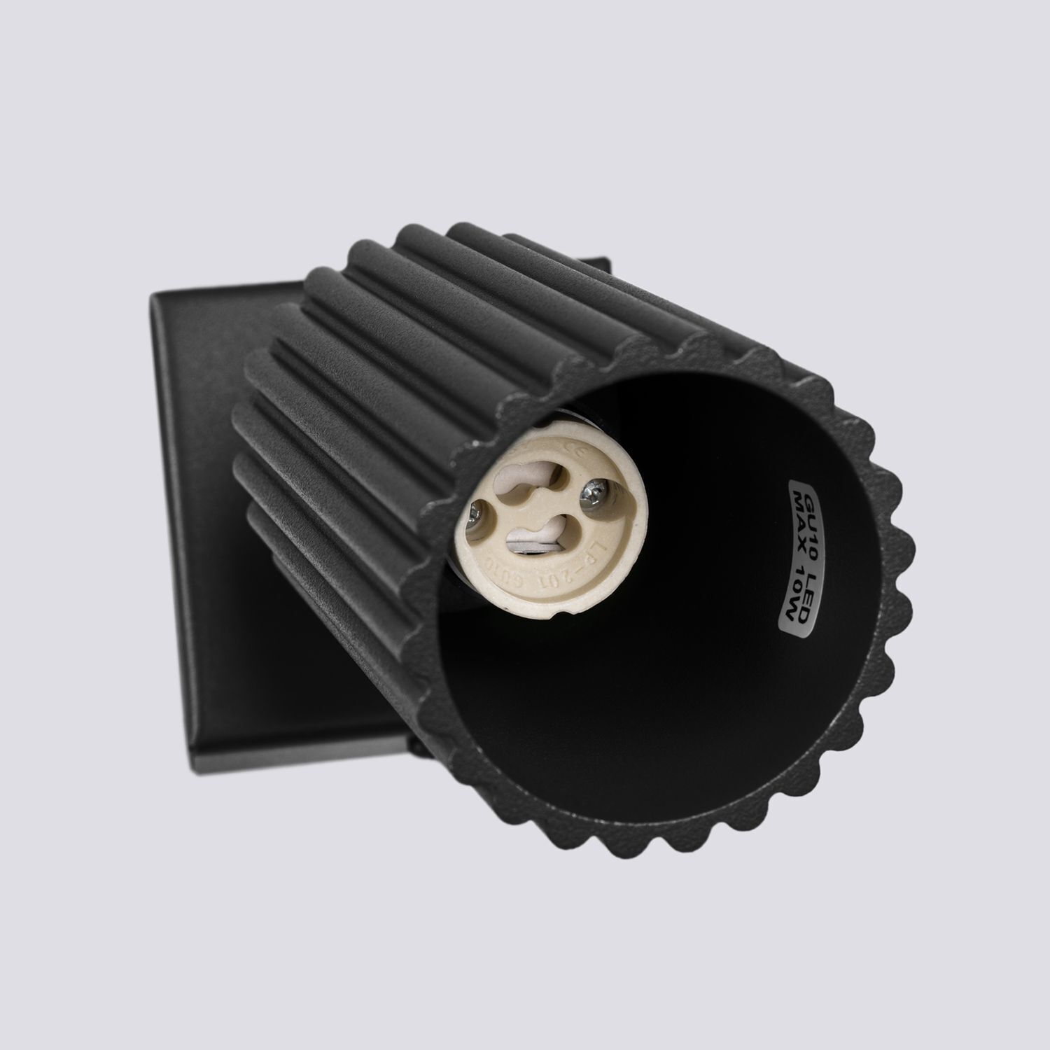 Wandleuchte Schwarz GU10 Modern B: 8 cm klein schwenkbar