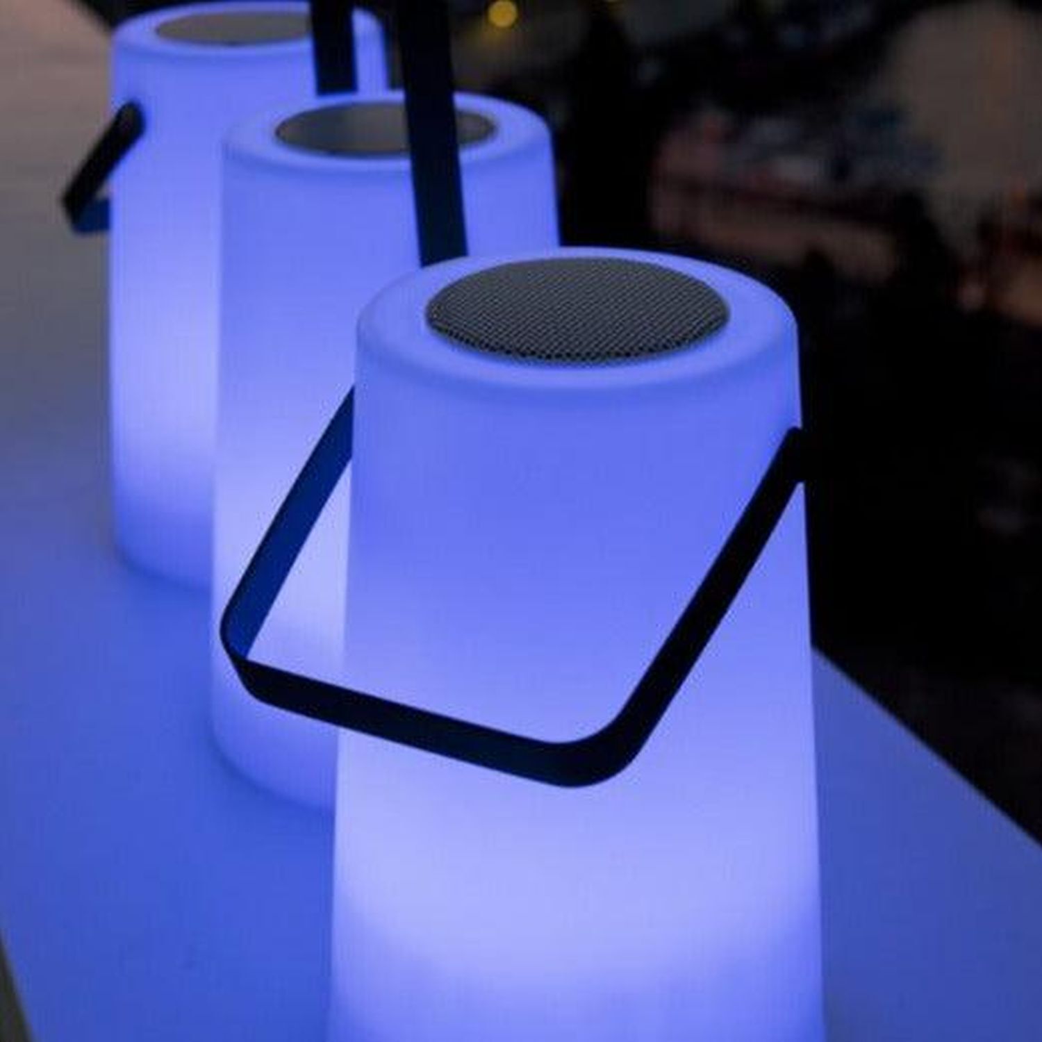 LED Tischlampe mit Lautsprecher Dimmer Farbwechsel Krug, Lampe, Töpferei, Topf, Beleuchtung