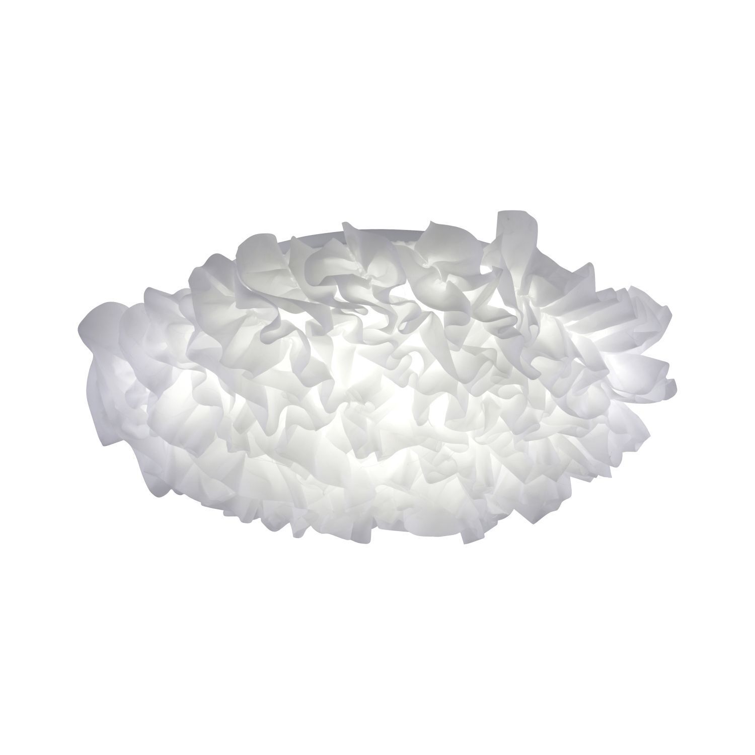 LED Deckenleuchte Stoff Weiß rund Ø50 cm 2700-5000 K