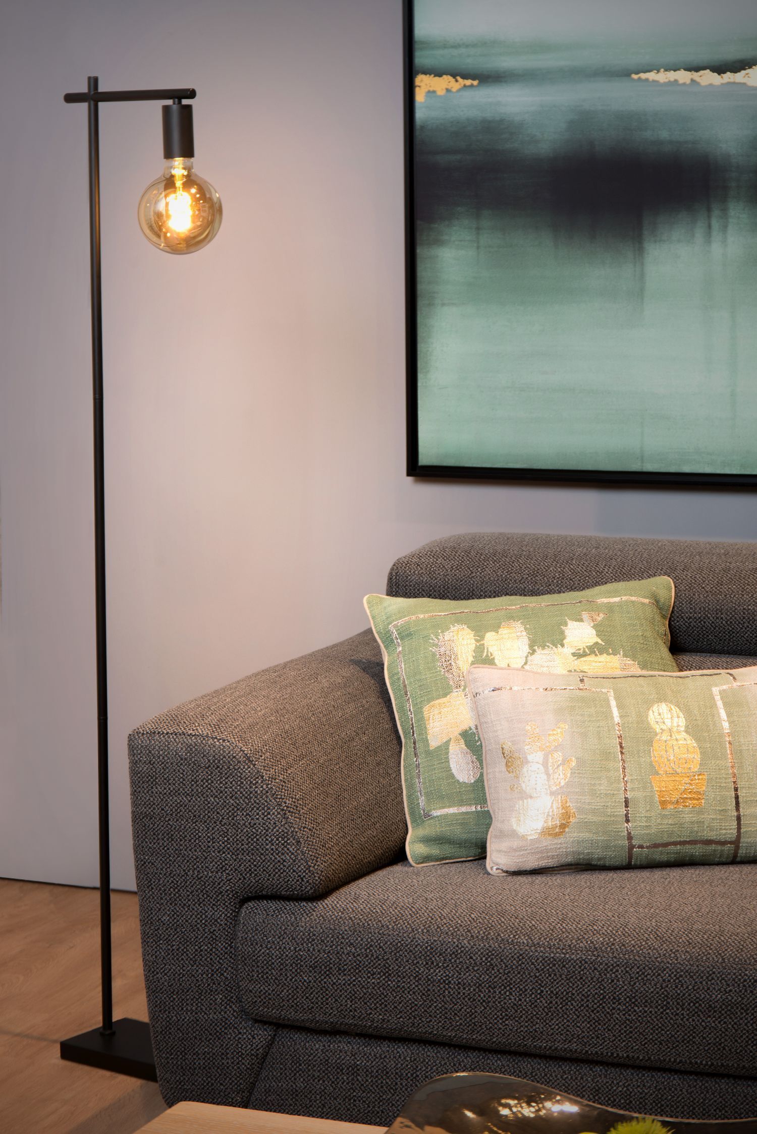 Lampe, Stehlampe, Couch, Mobiliar