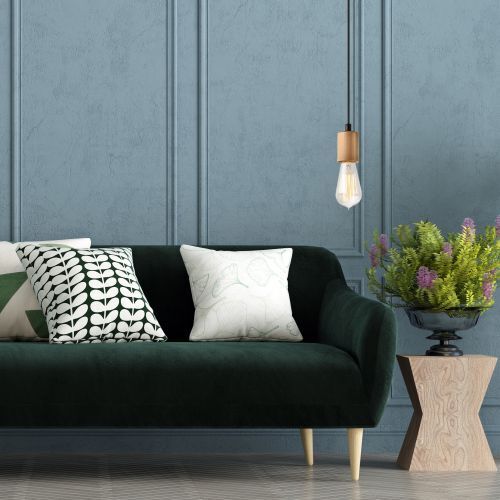 Wohnzimmer Hängelampe Holzleuchte Esszimmer Modern