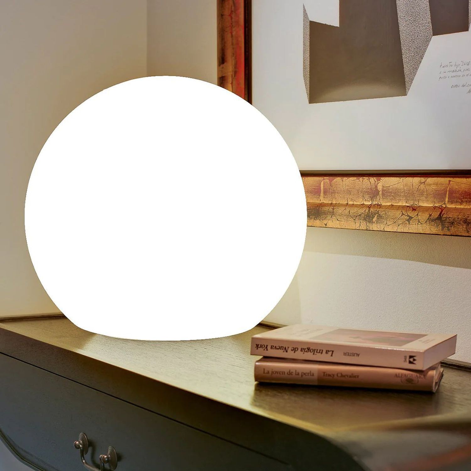 Kugelleuchte außen Ø 40 cm LED E27 2700 K Kabel Schalter