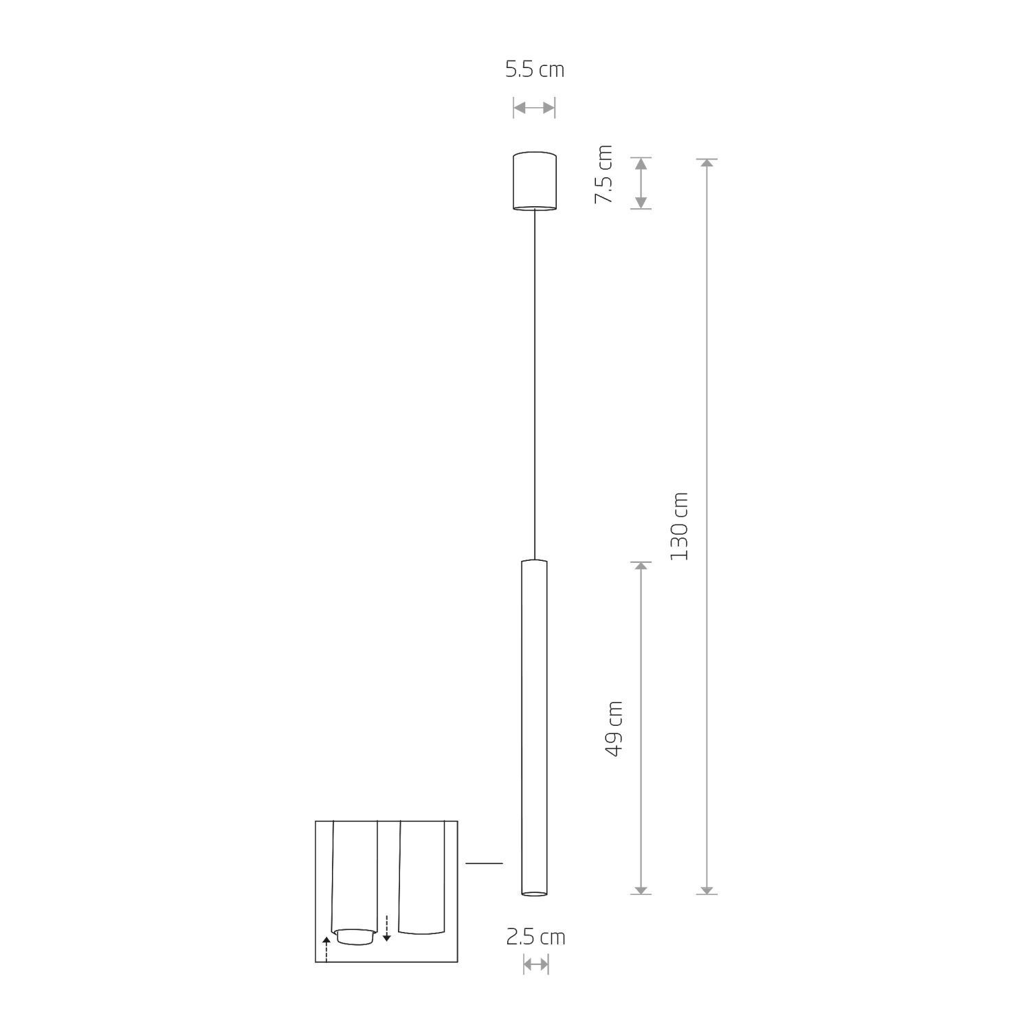 Moderne Pendelleuchte Braun matt G9 Ø 2,5 cm Metall