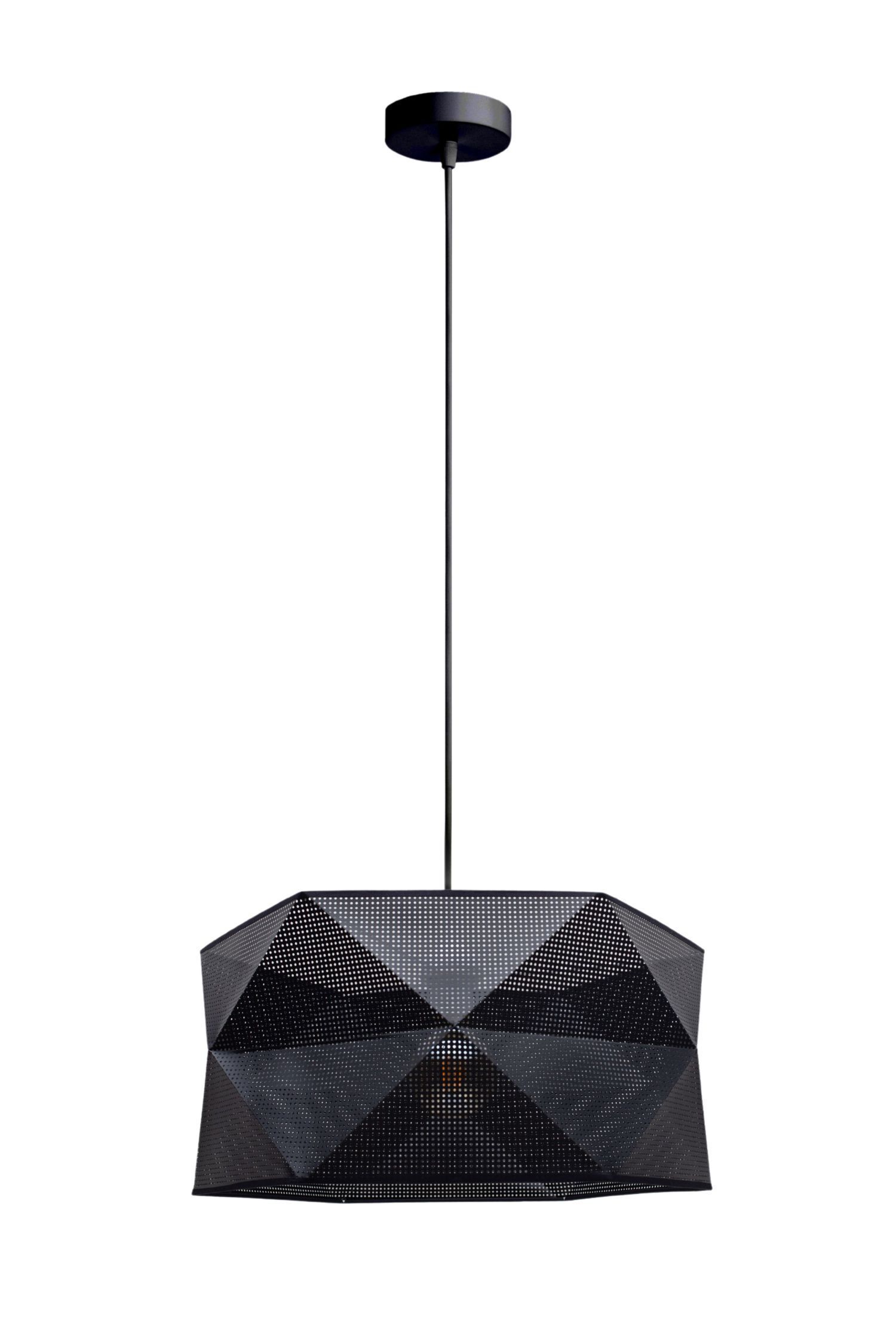Hängelampe, Pendellampe, Metallgitter, Schwarz, Deckenleuchte