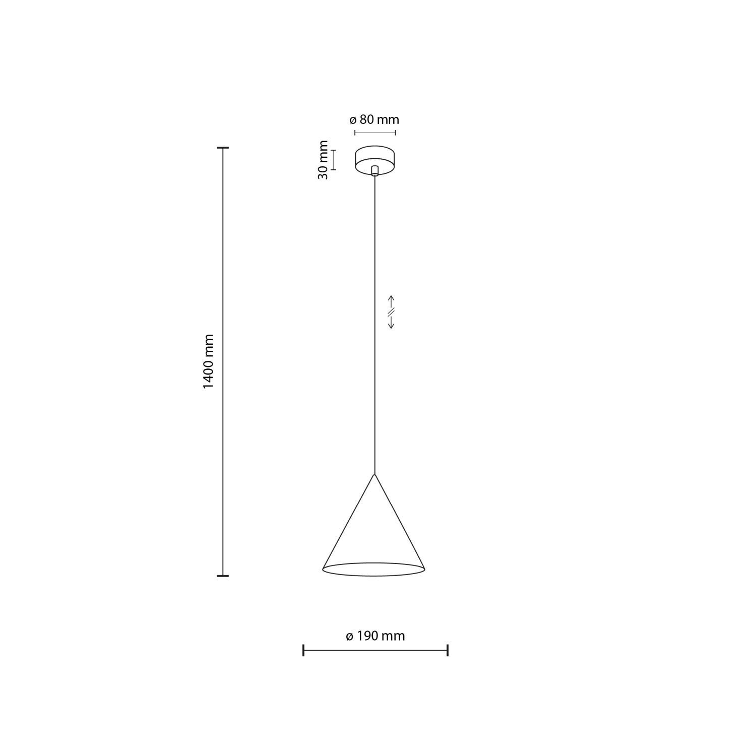 Pendelleuchte Metall Ø 19 cm verstellbar Gelb E27