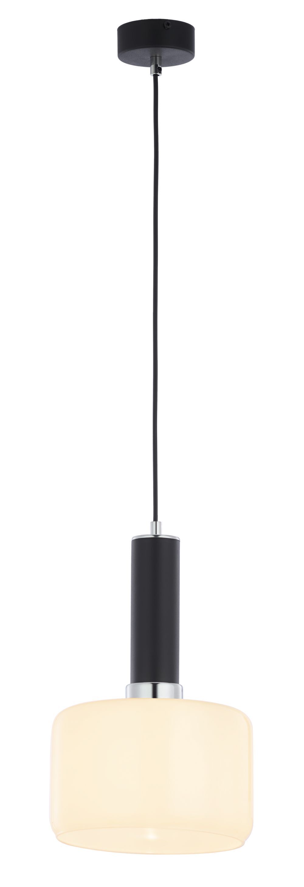 Metall Pendelleuchte Schwarz Weiß E27 blendarm