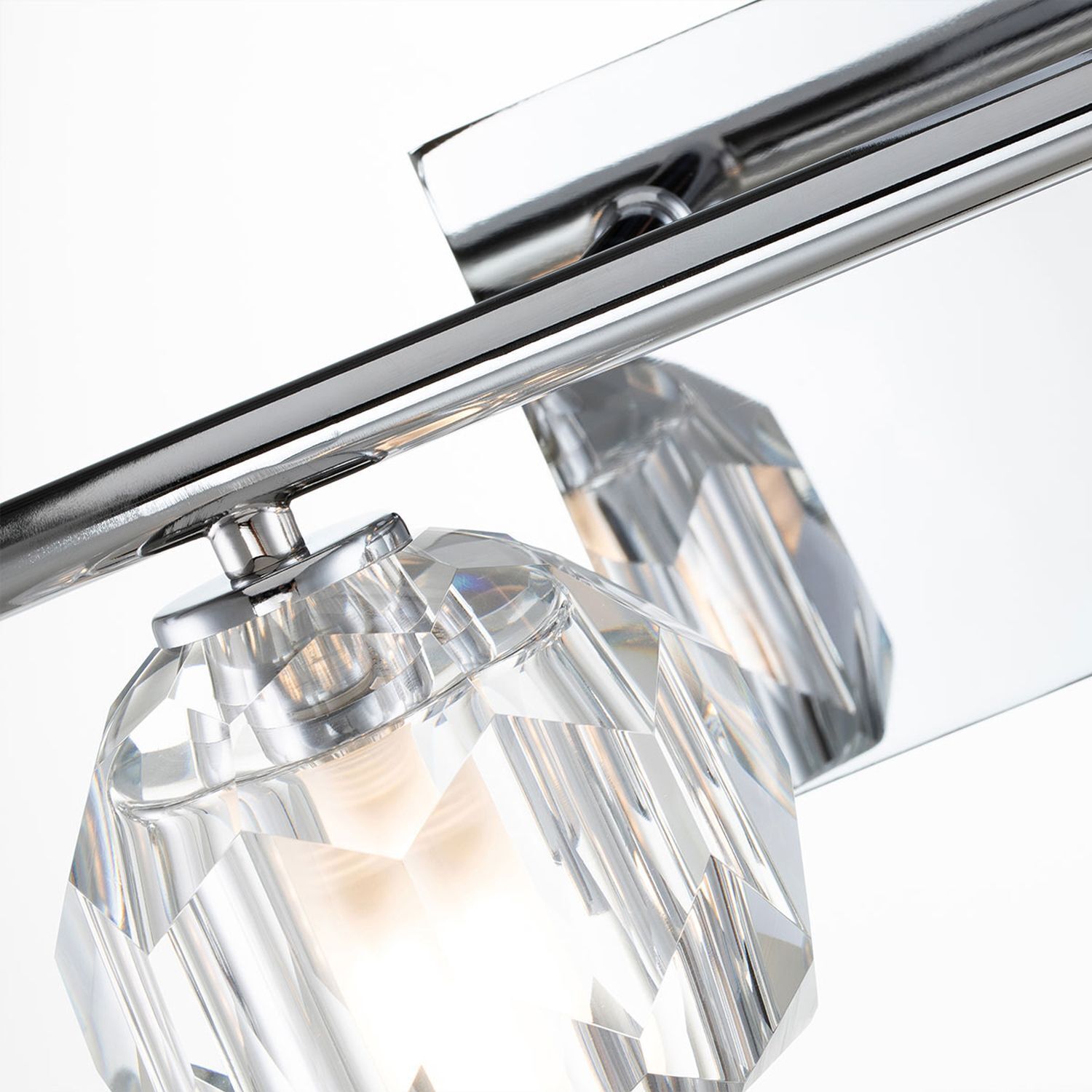 Badezimmerleuchte Kristall LED G9 3000 K 33,4 cm breit klein