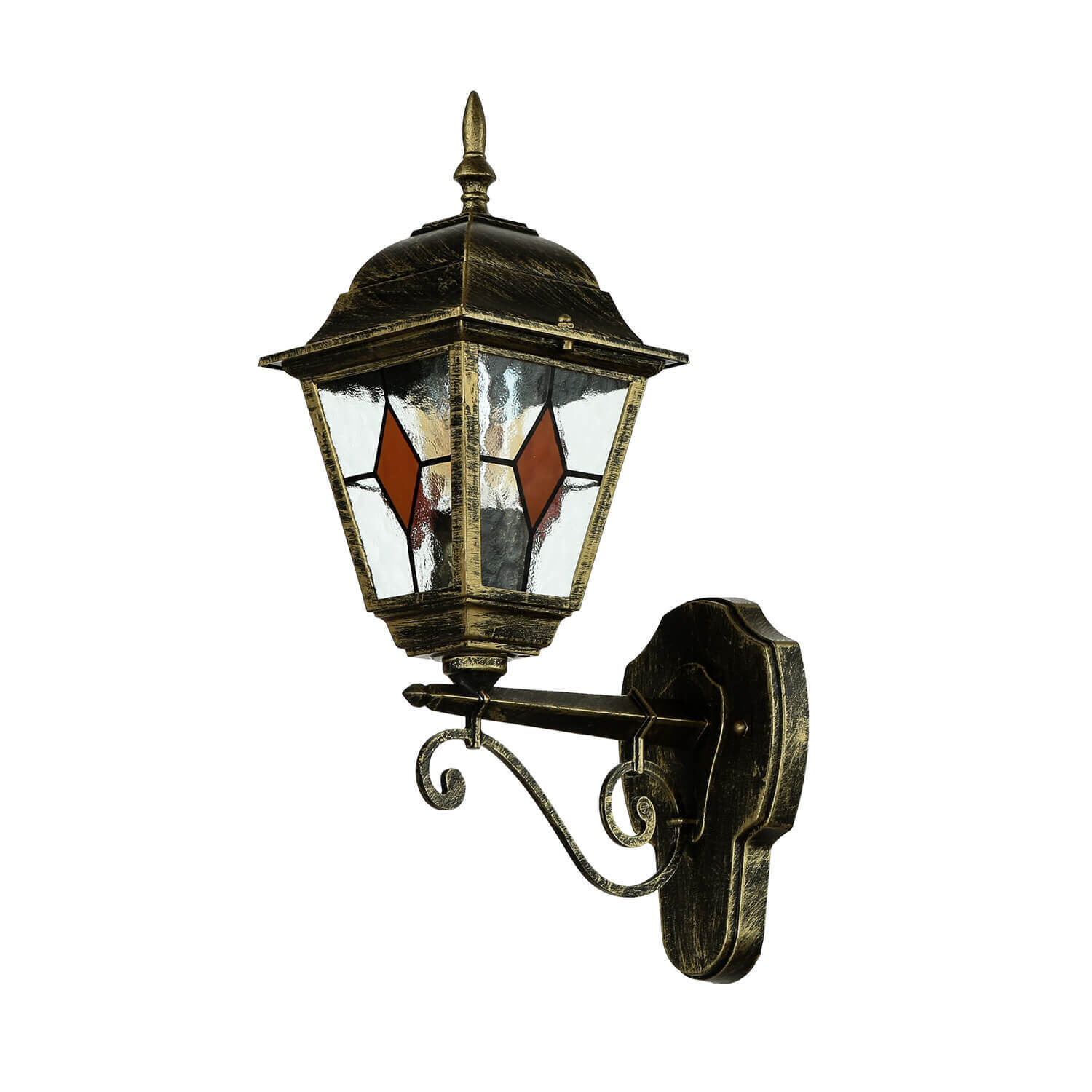 Tiffany Stil Lampe außen Gold Antik E27 SALZBURG