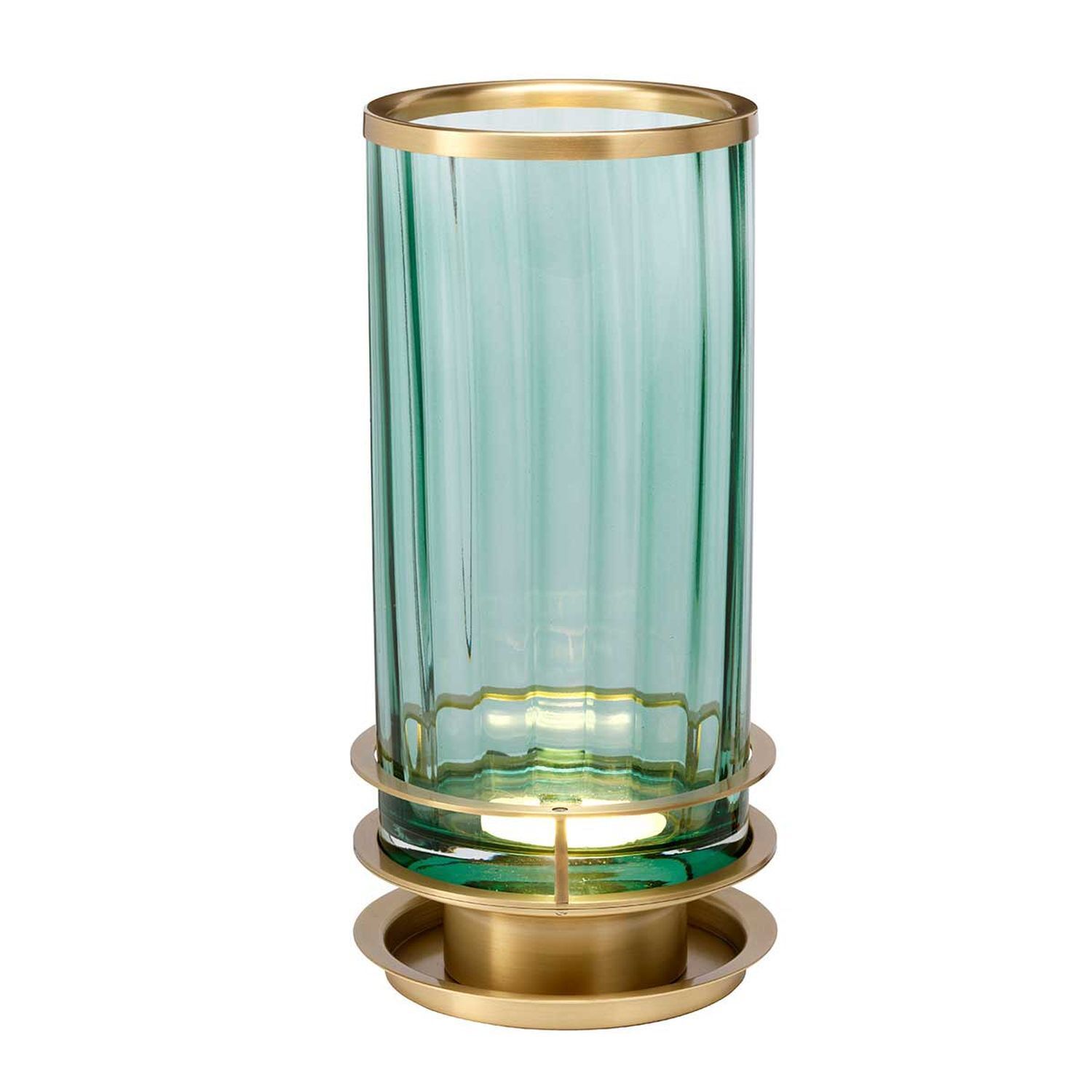 Tischlampe Metall Glas 36,4 cm hoch mit GX53 LED 3000 K
