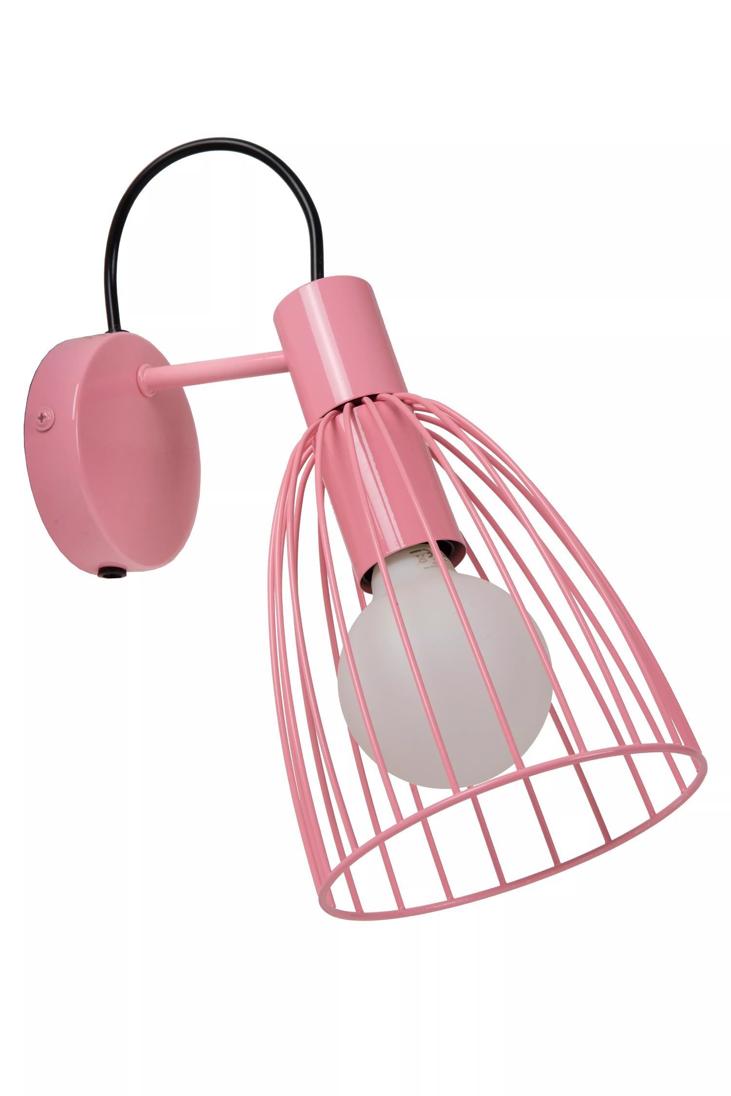 Flexibler Wandspot Pink E27 H:29 cm Kinderzimmer