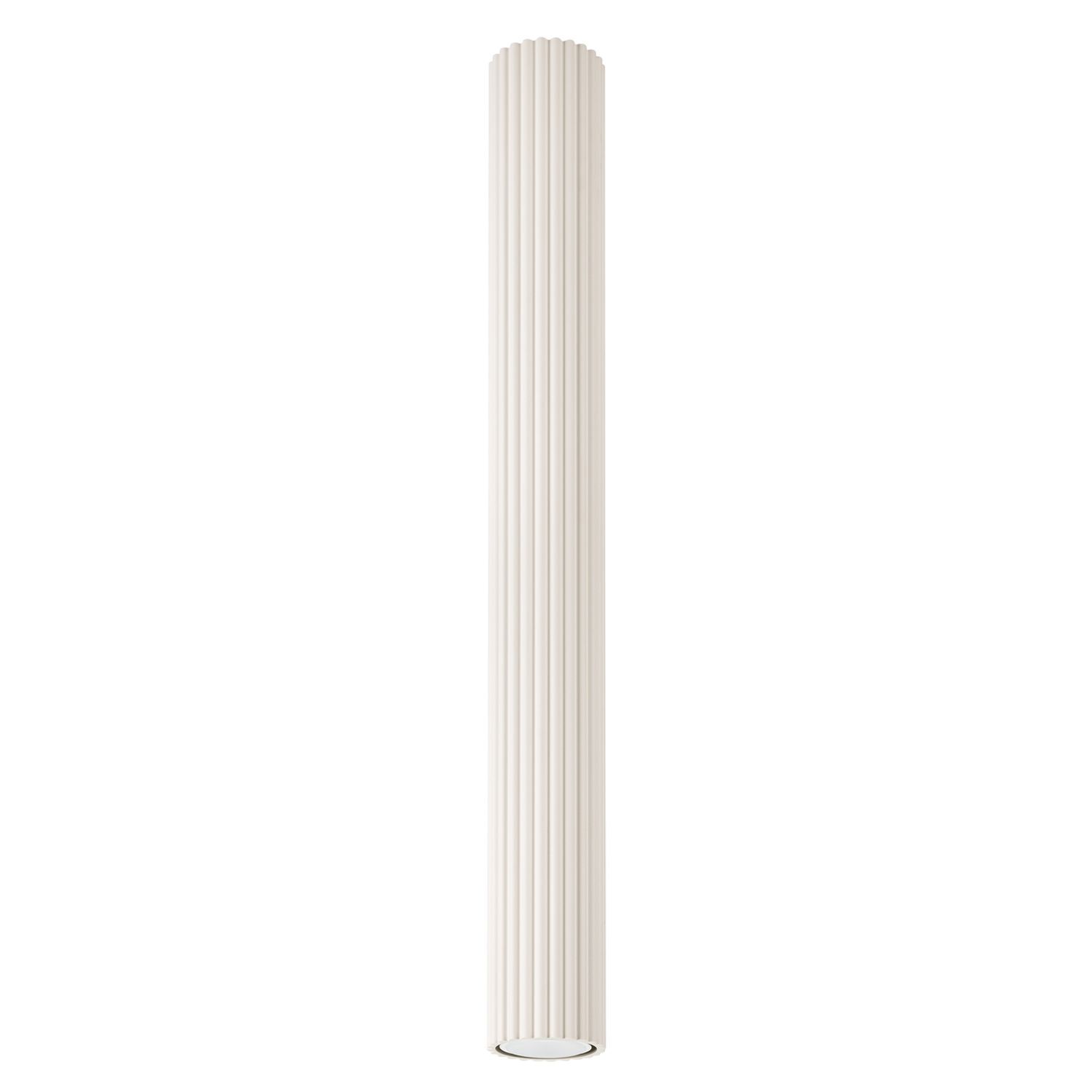 Aufbauspot Metall Ø 6,5 cm H: 60 cm GU10 in Creme Modern