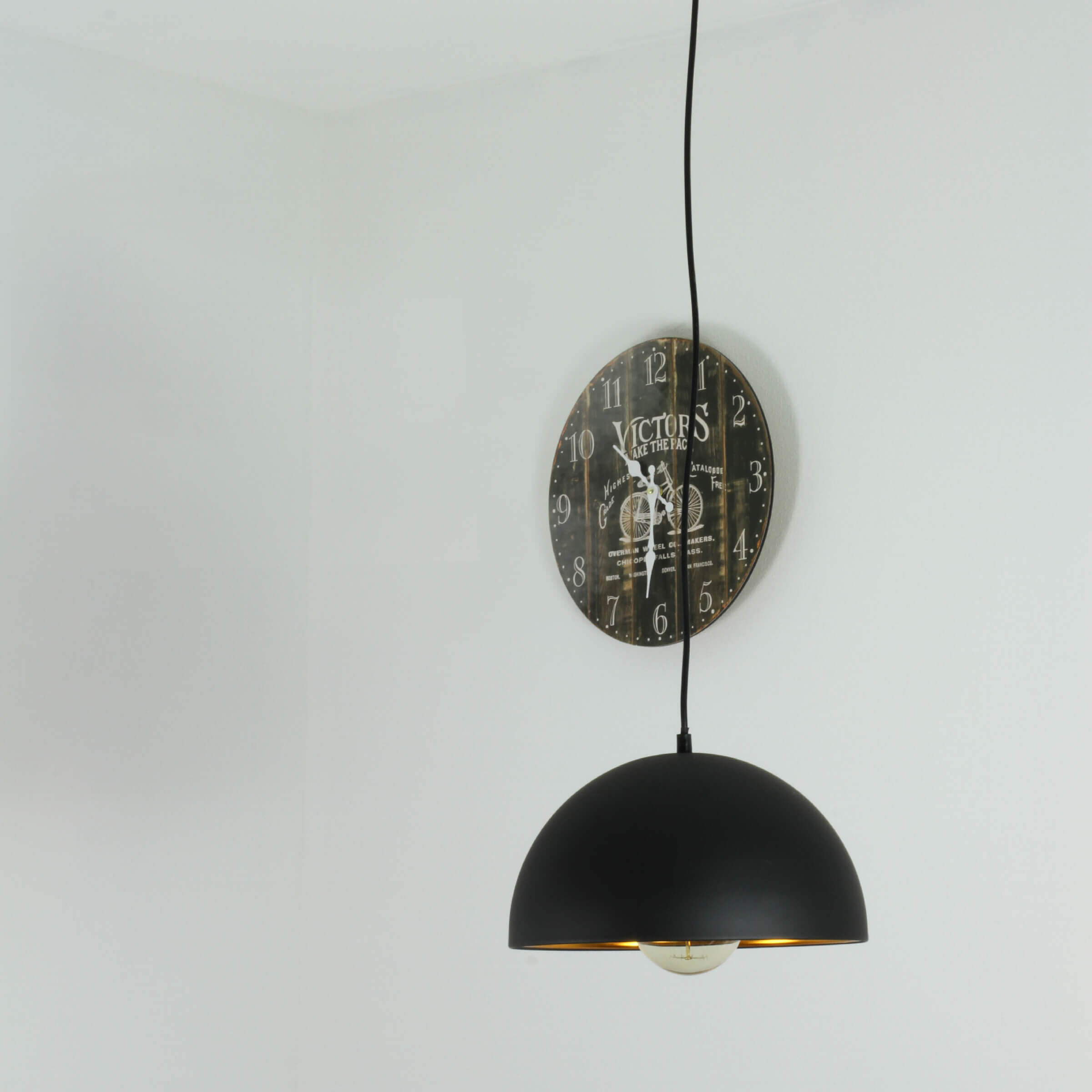 Loft Pendelleuchte schwarz/gold Lampe