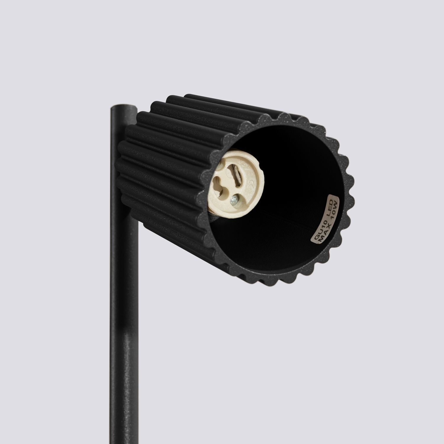 Schreibtischleuchte Schwarz H: 43 cm schwenkbar Aluminium GU10