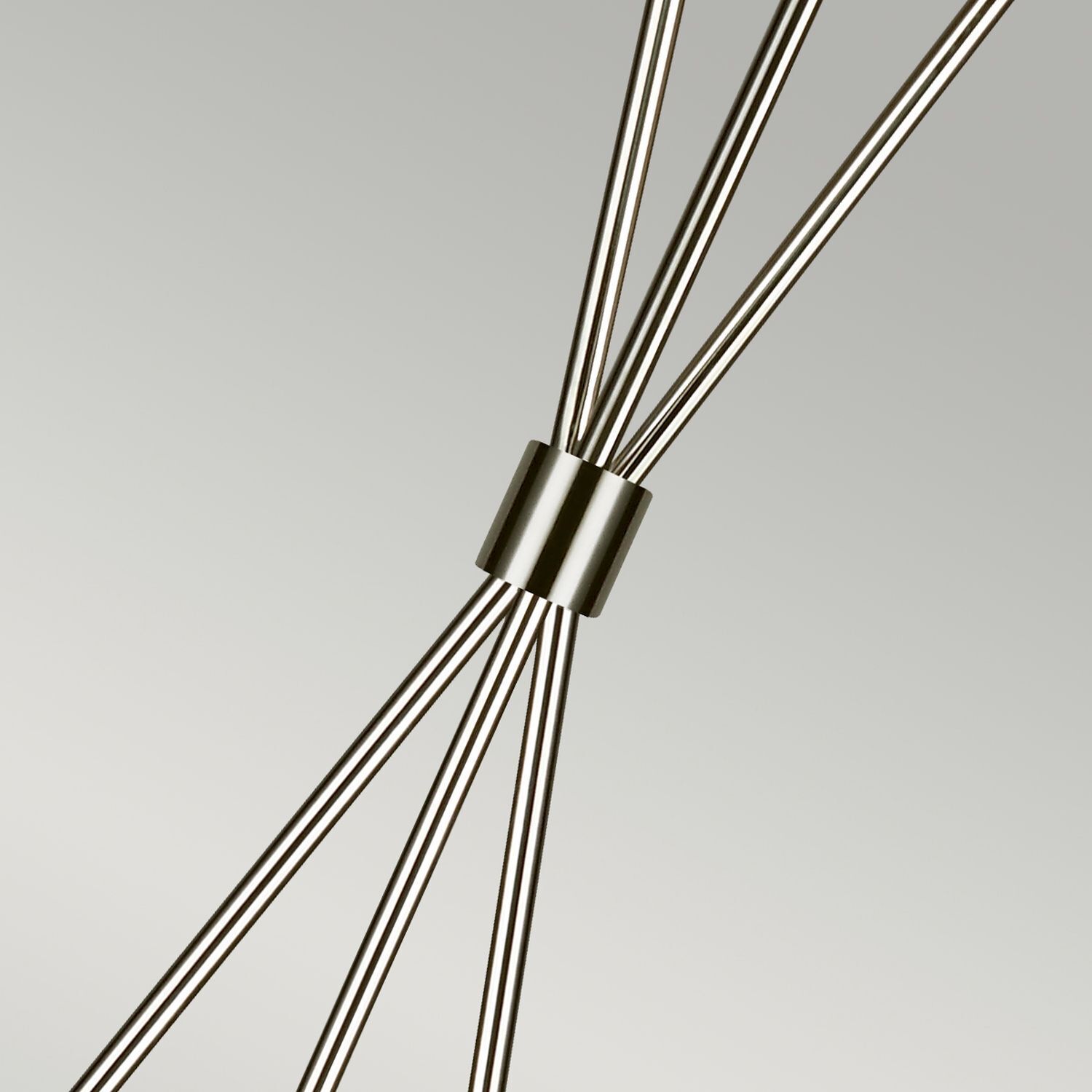 Stehleuchte Dreibein 140 cm klein Metall Stoff Modern