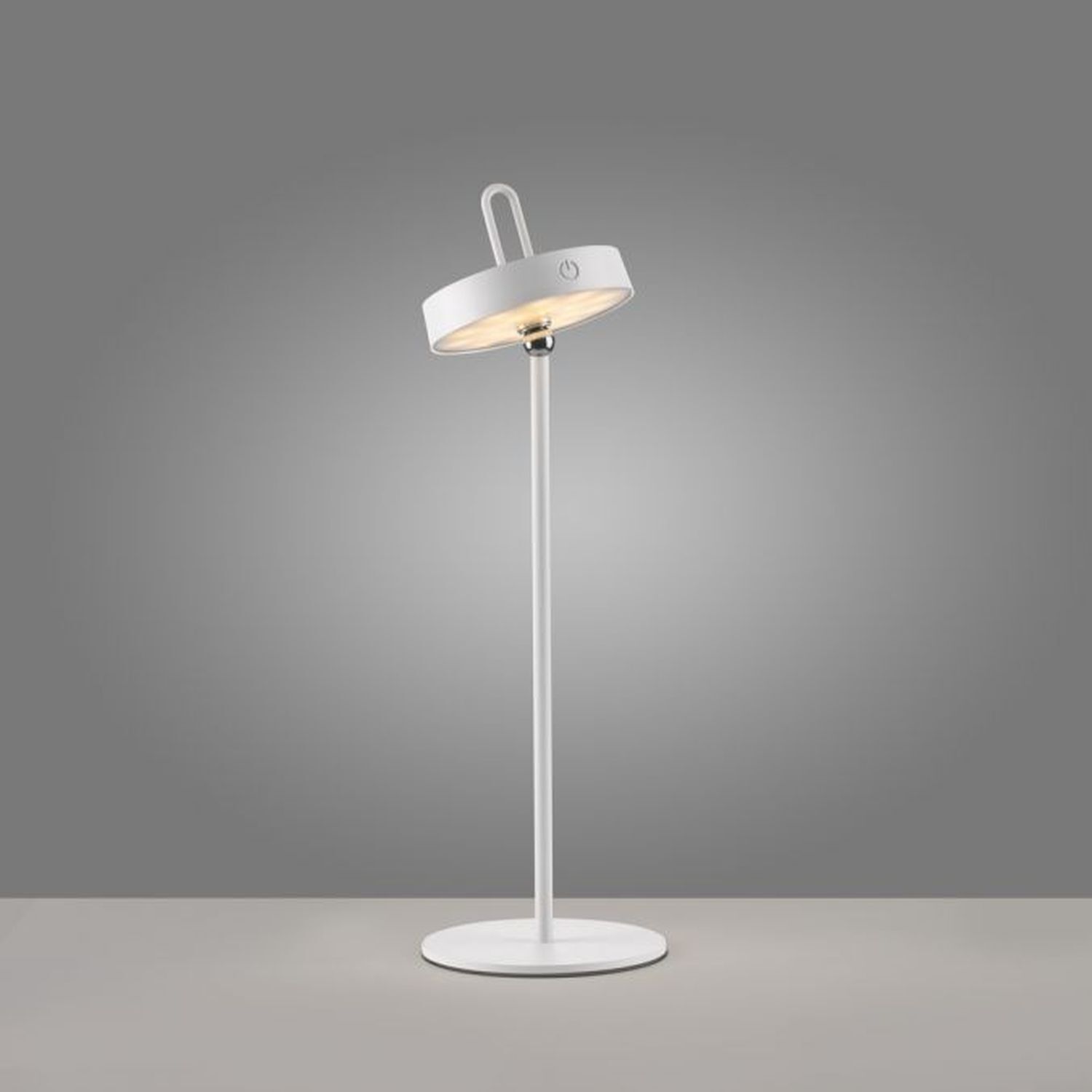 LED Akku Tischleuchte Weiß Dimmer Touch IP44 47,2 cm Lampe