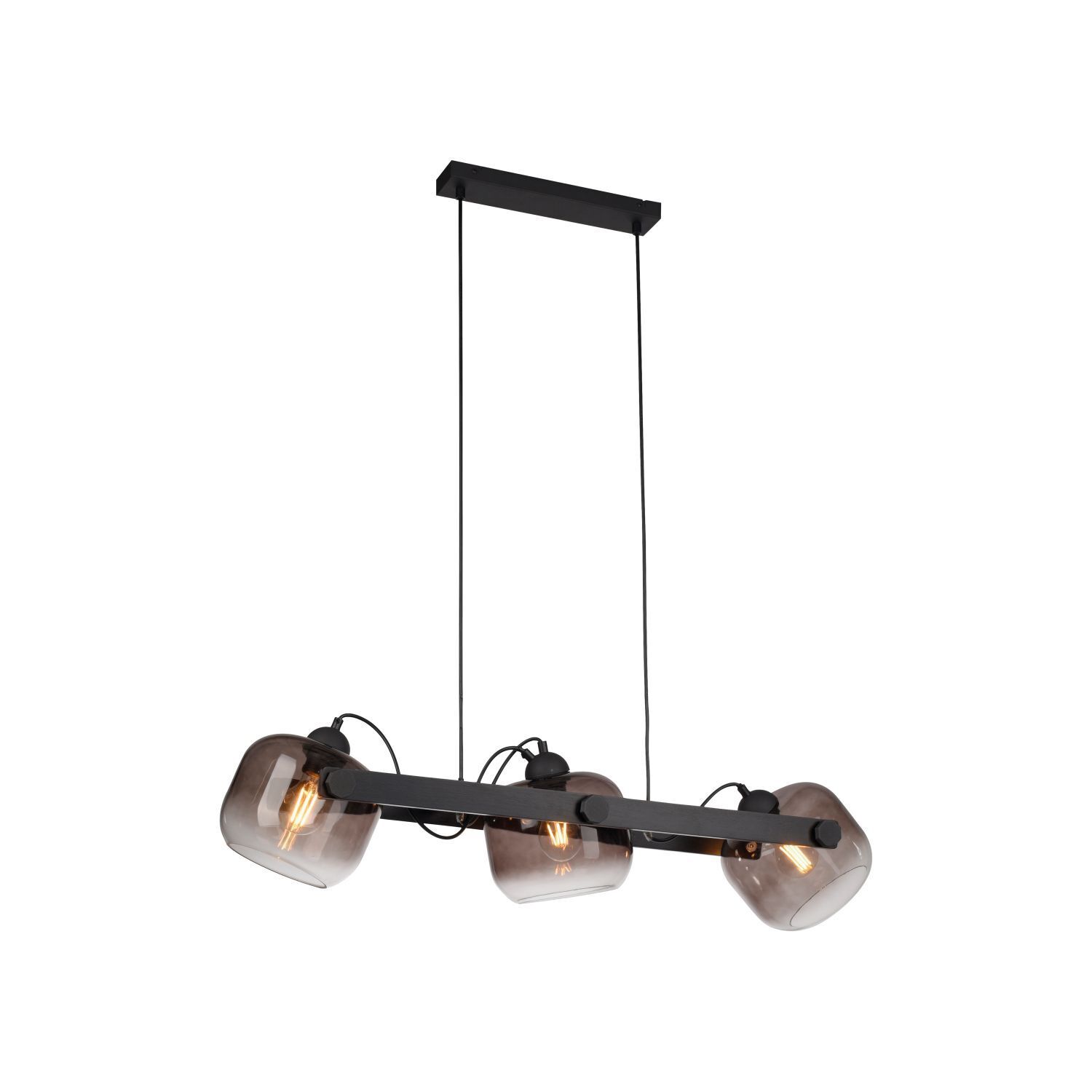 Blendarme Hängelampe Glas Metall E27 90 cm schwenkbar