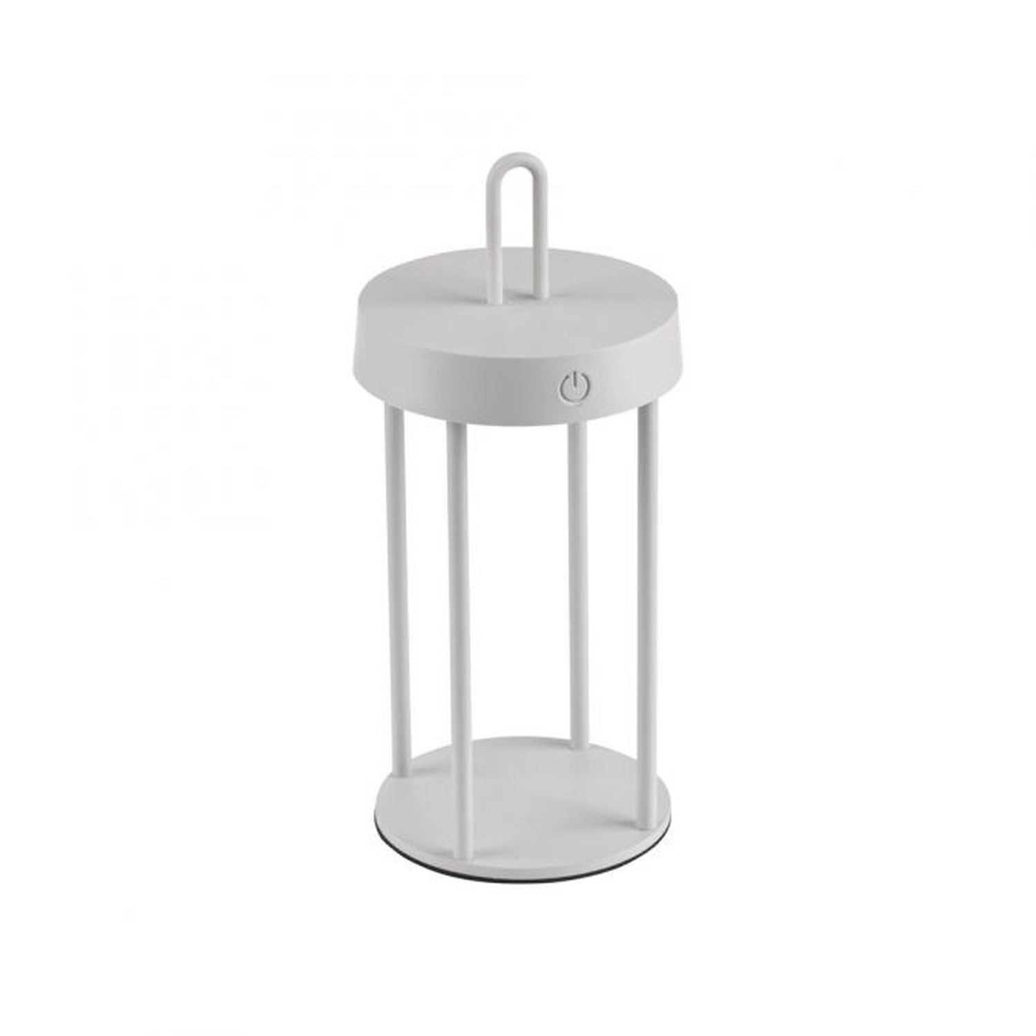 LED Akku Tischlampe Aluminium dimmbar IP44 28,4 cm Weiß