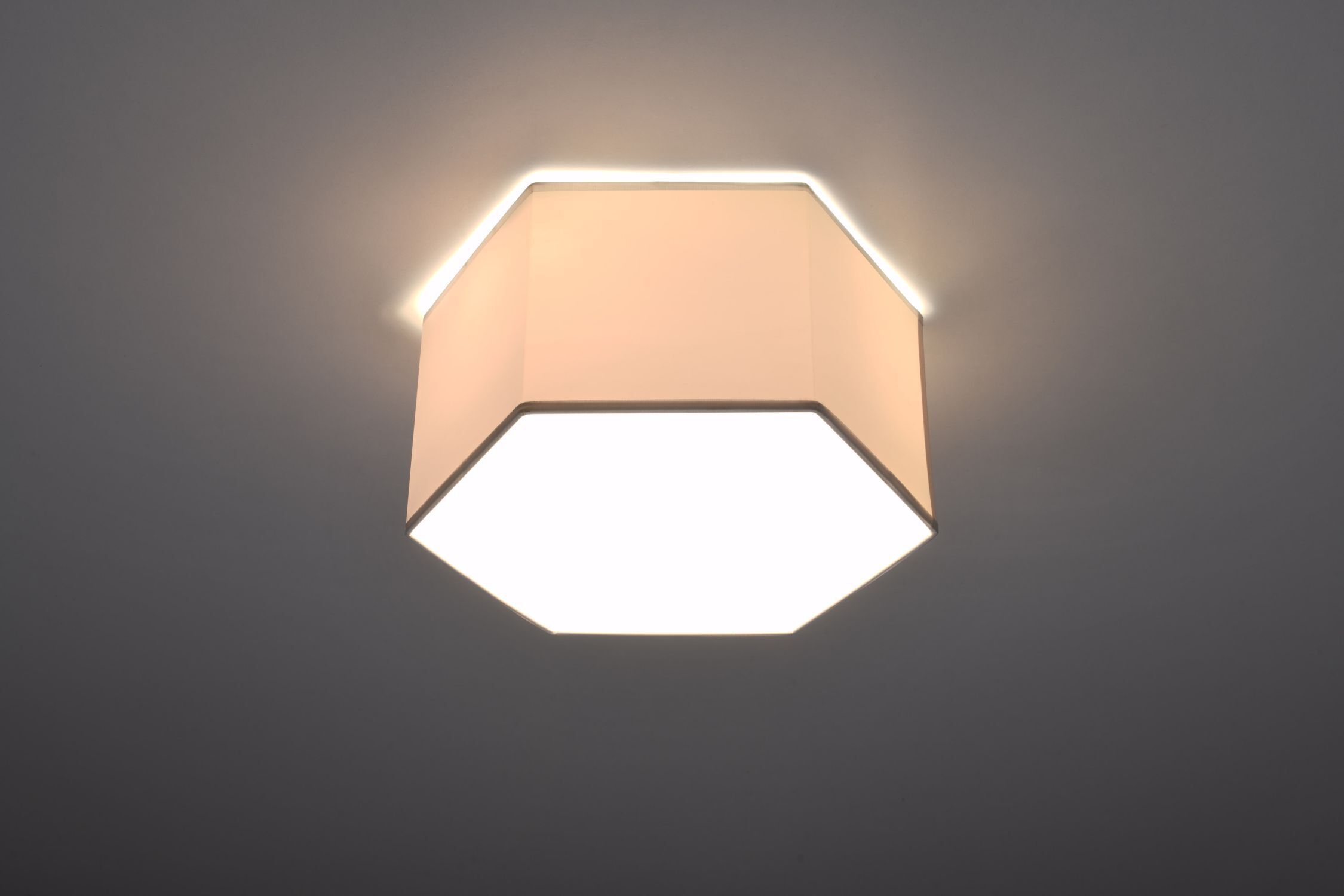 Deckenlampe Weiß L: 30,5 cm klein 2x E27 Modern blendarm