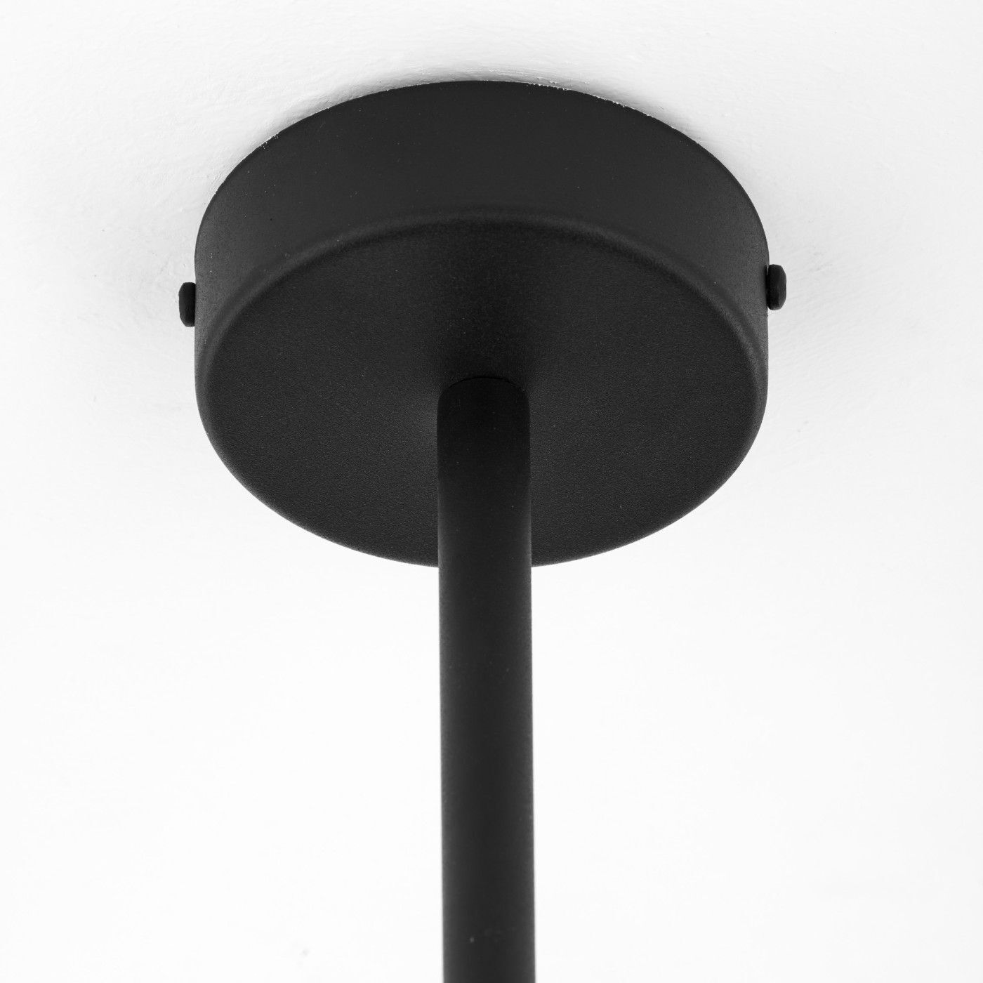 Schwarze Deckenlampe Metall Glas L:94 cm G9 GU10