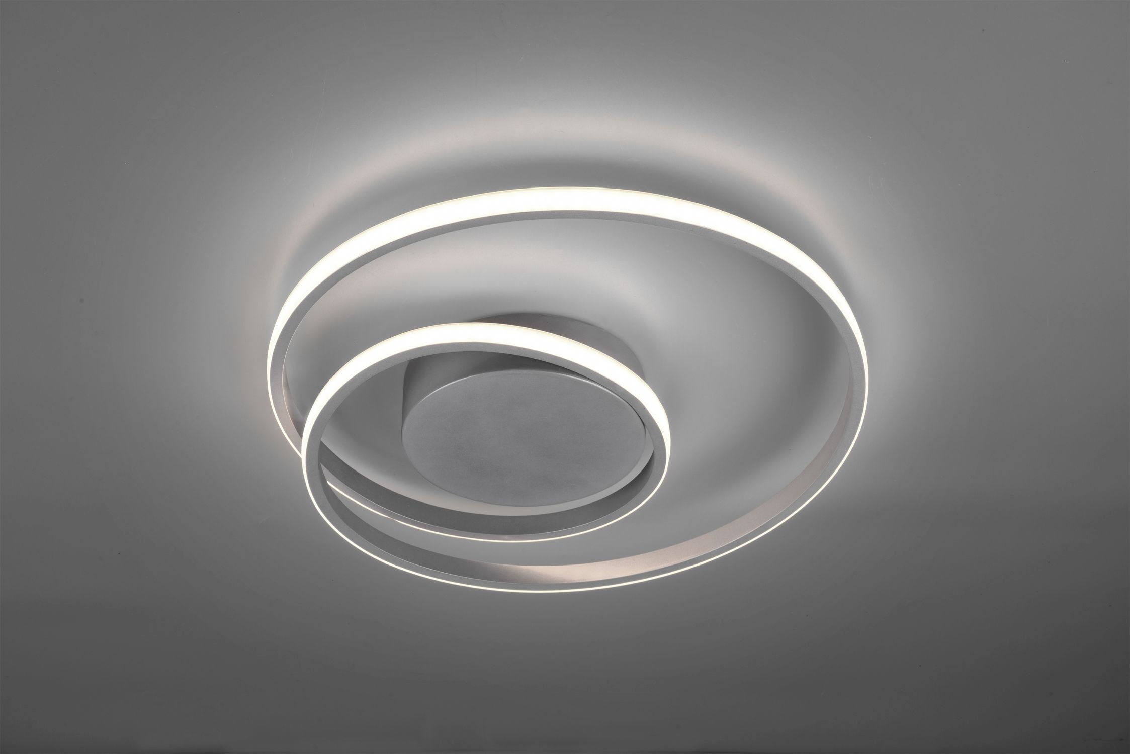 LED Deckenlampe Metall in Titan 2500 lm B:39 cm Spirale