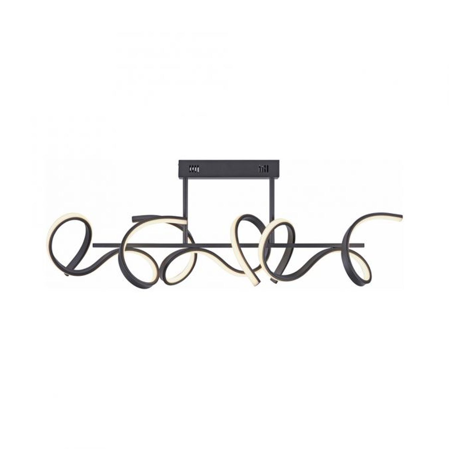 Dekorative LED Deckenleuchte Schwarz 1300 lm L:82 cm