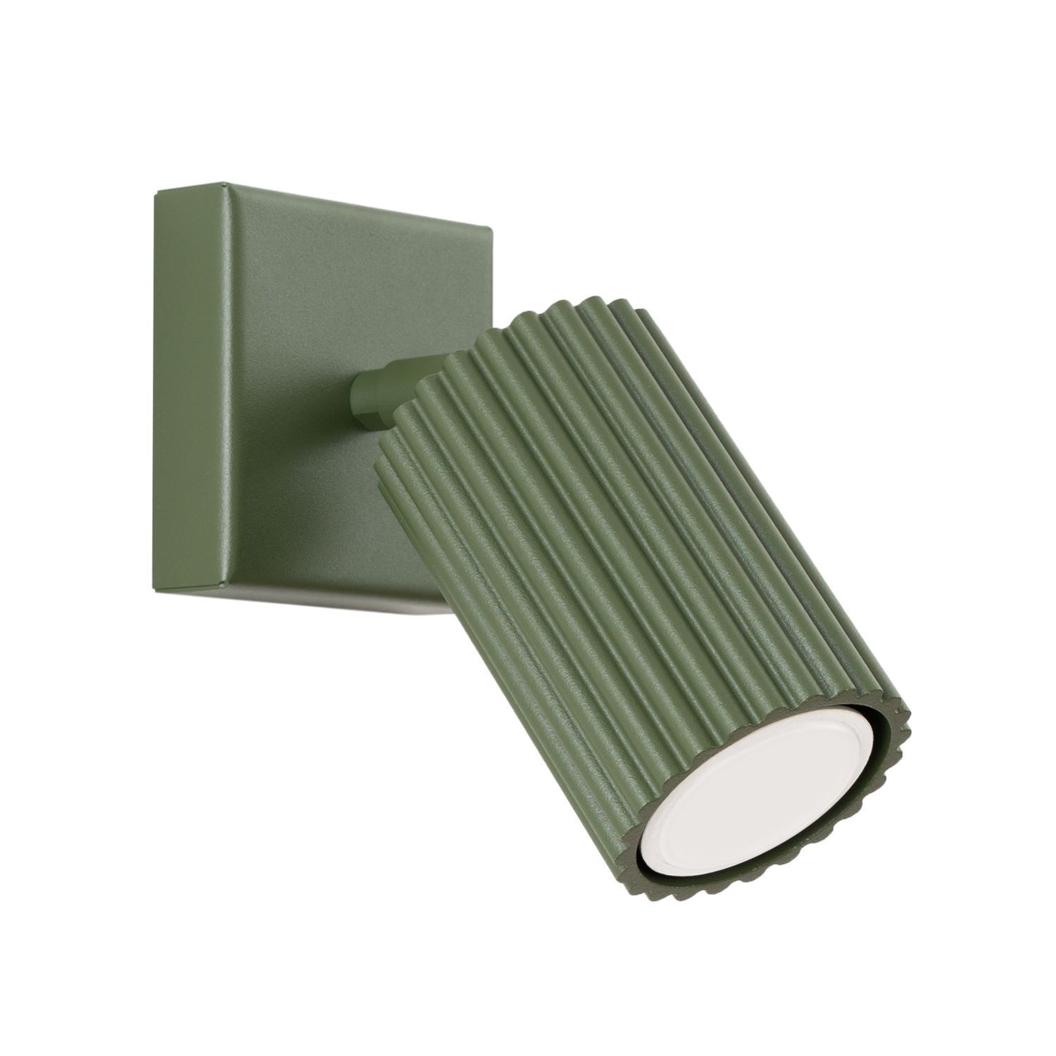 Wandleuchte klein B: 8 cm Grün schwenkbar Aluminium GU10