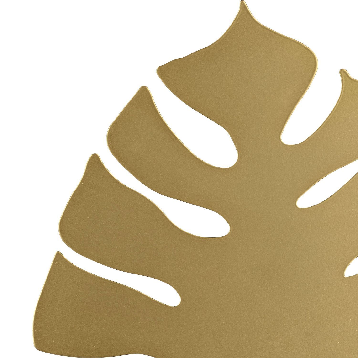 Dekorative Wandleuchte in Gold 39 cm hoch Blatt Blatt, Pflanze