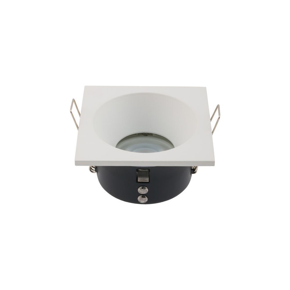 Weißer Einbauspot Aluminium B:8,5cm GU10 Zeitlos