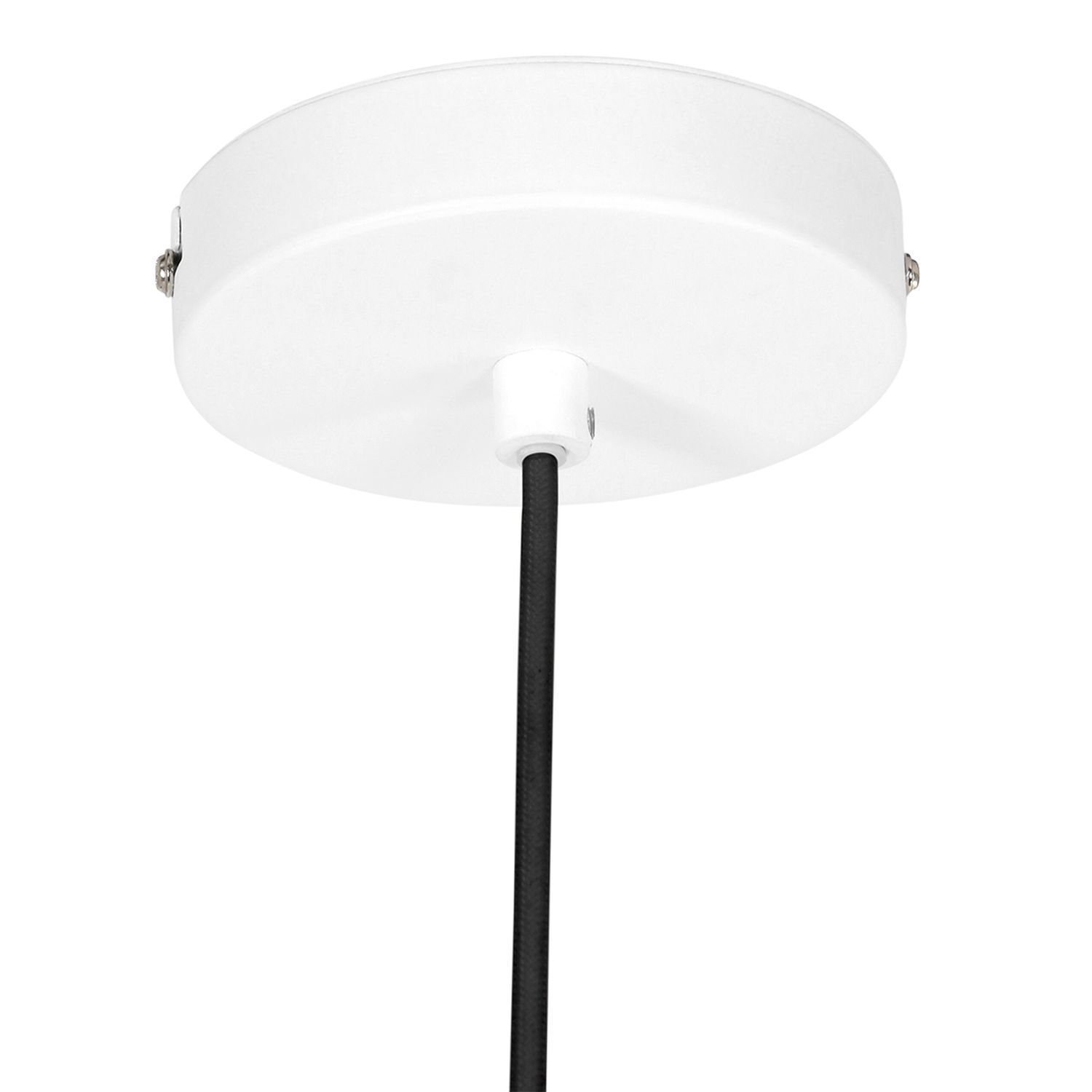 Weiße Hängelampe Metall Ø50 cm rund E27 Modernes Design