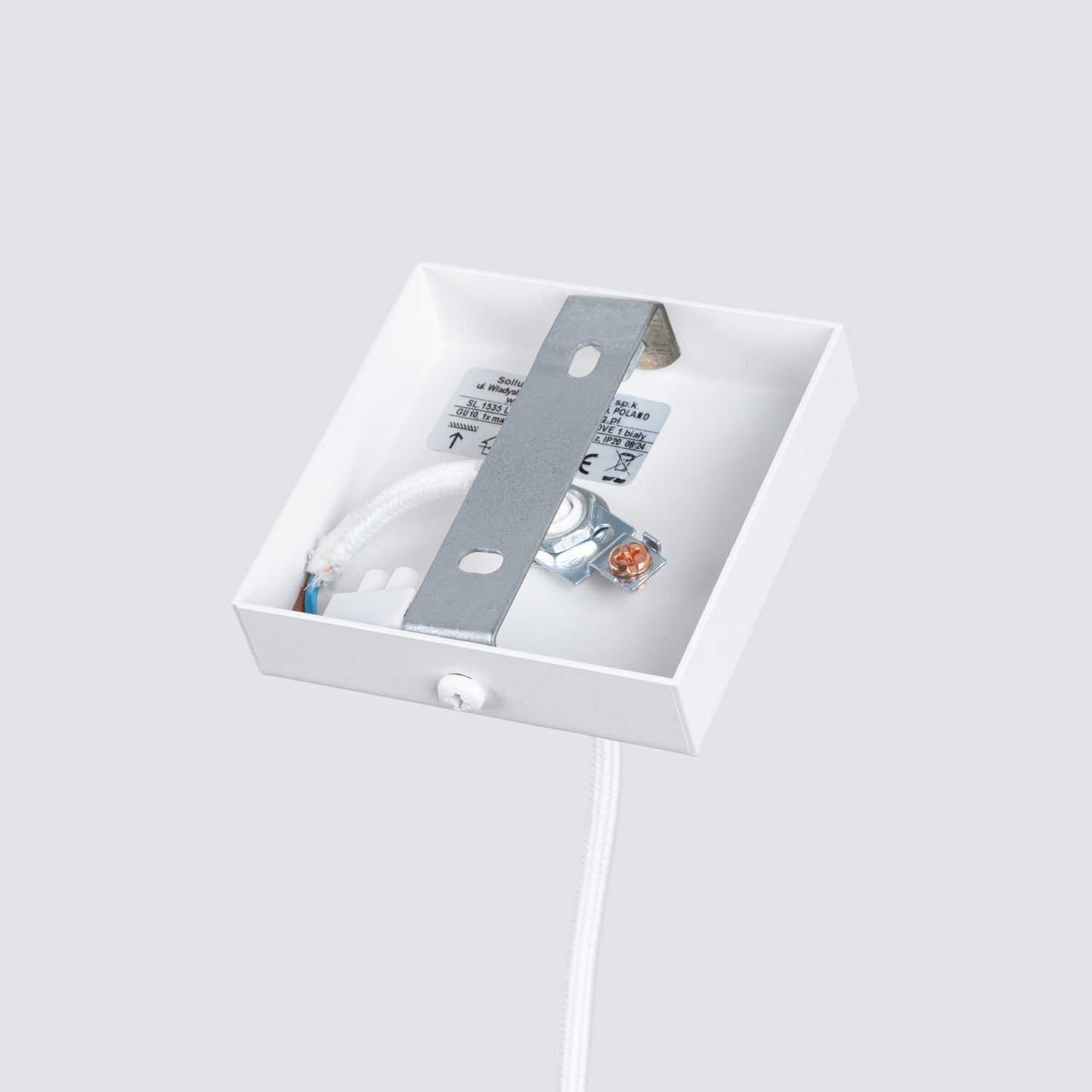 Pendelleuchte Weiß GU10 schmal Ø 8 cm aus Aluminium Modern