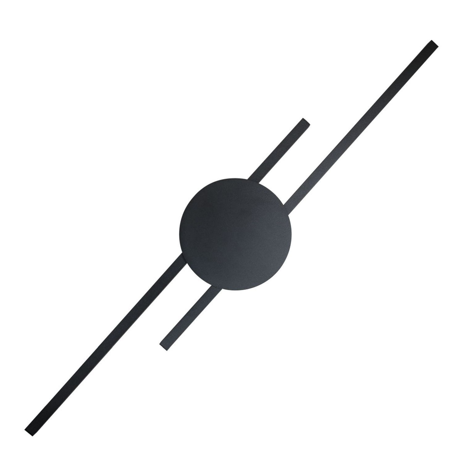 Indirekte Wandlampe LED Schwarz 3000 K Metall 86 cm lang