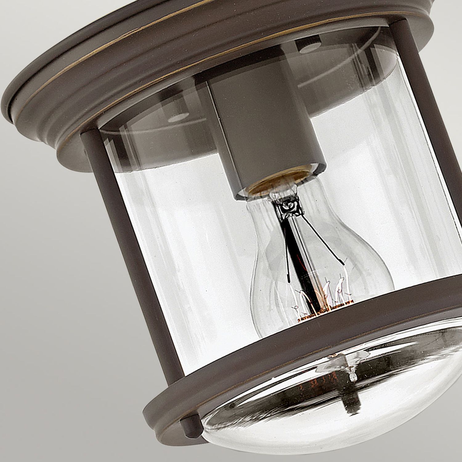 Deckenleuchte Badezimmer Glas Metall E27 IP44 Ø 19,6 cm rund