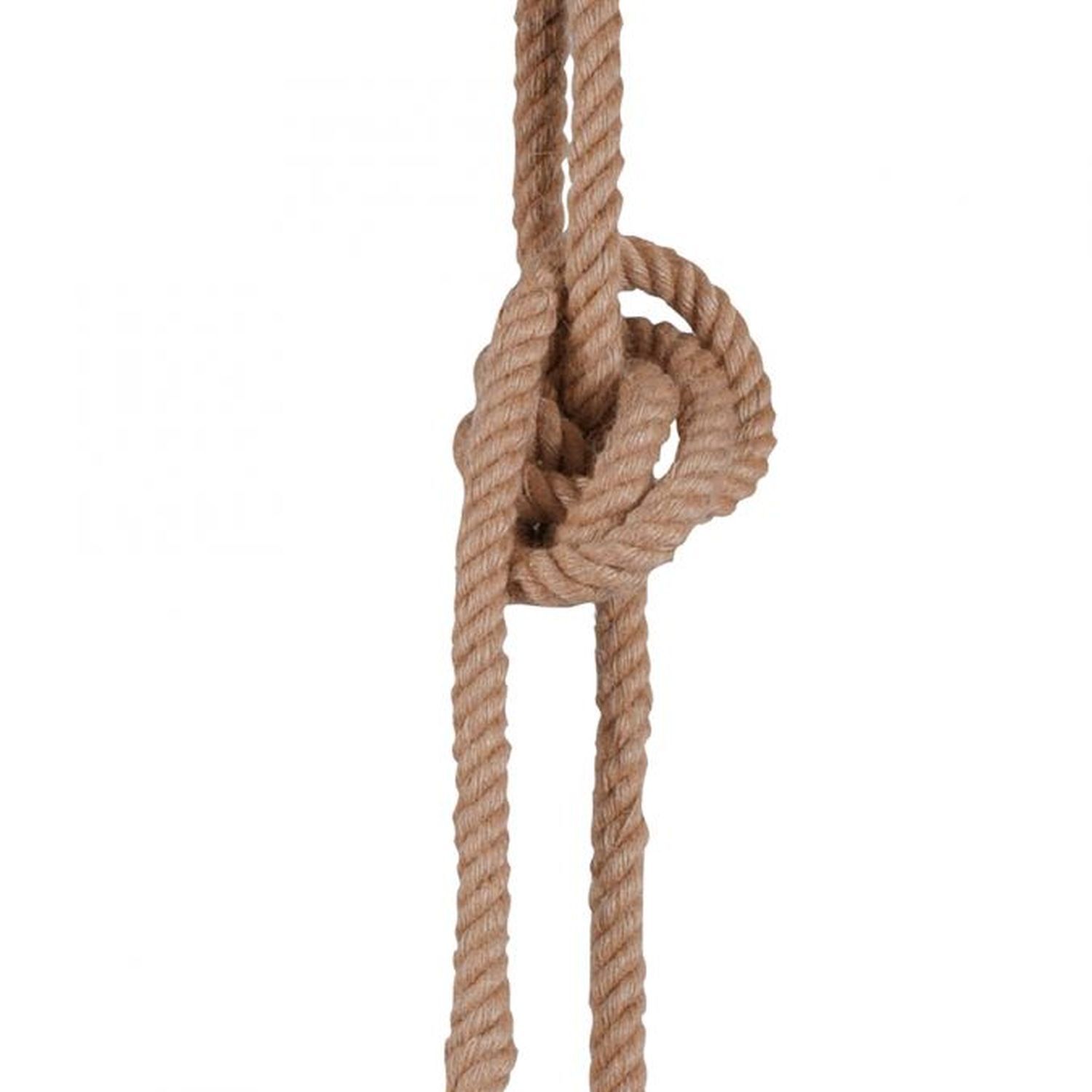 Vintage Pendelleuchte E27 2-flammig Ø10 cm Tau Seil