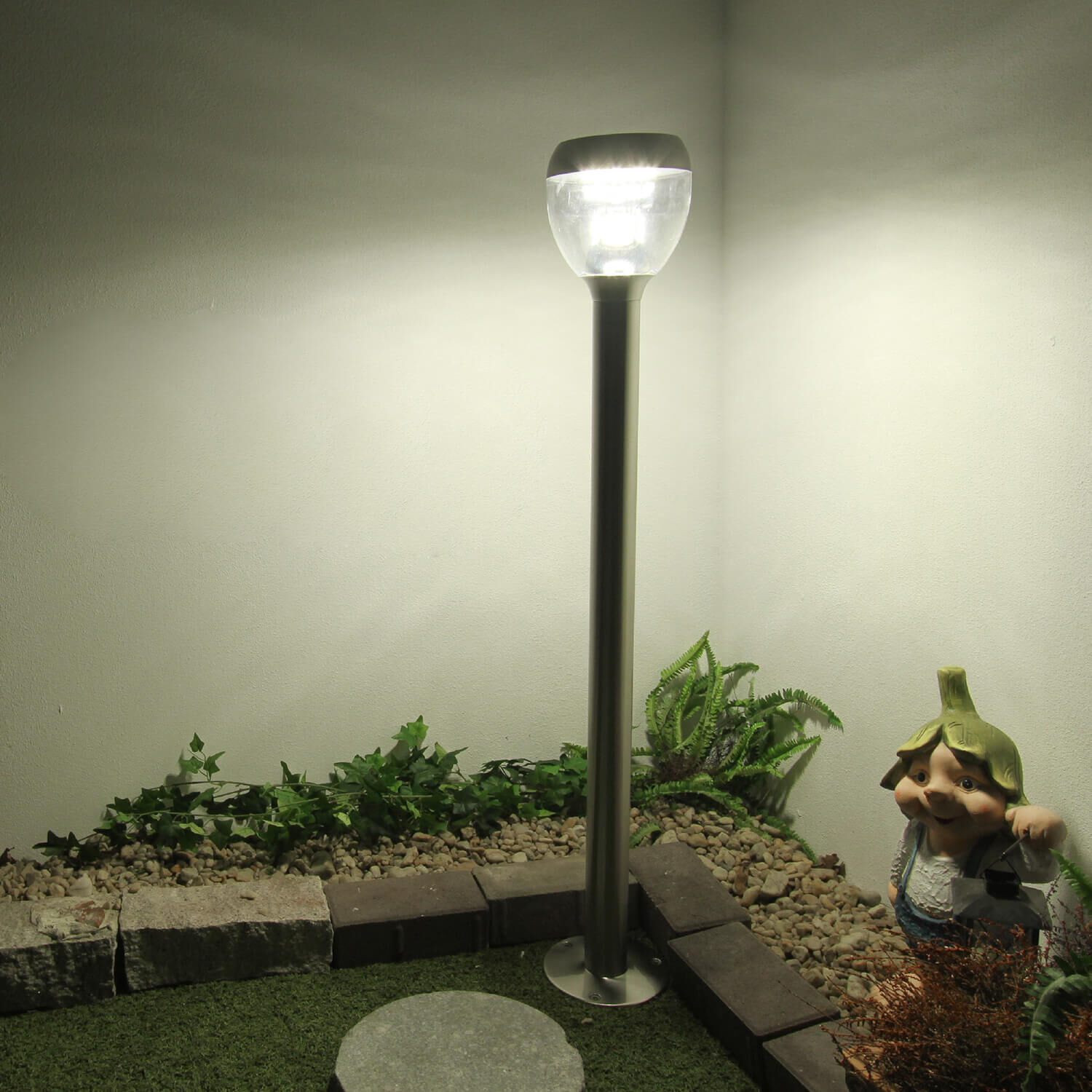 LED Außenleuchte Modern Edelstahl Optik