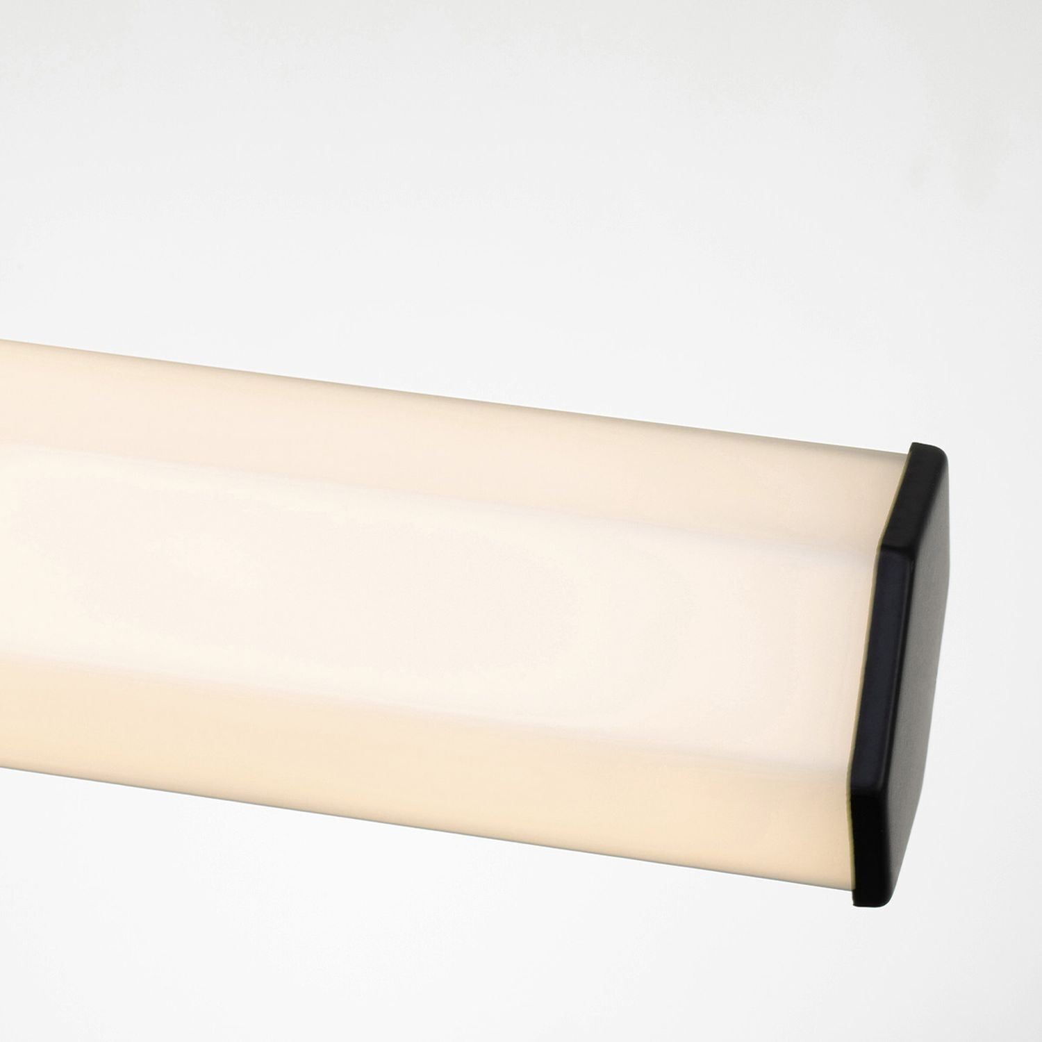 LED Wandlampe Bad IP44 H: 65,9 cm länglich Schwarz Weiß