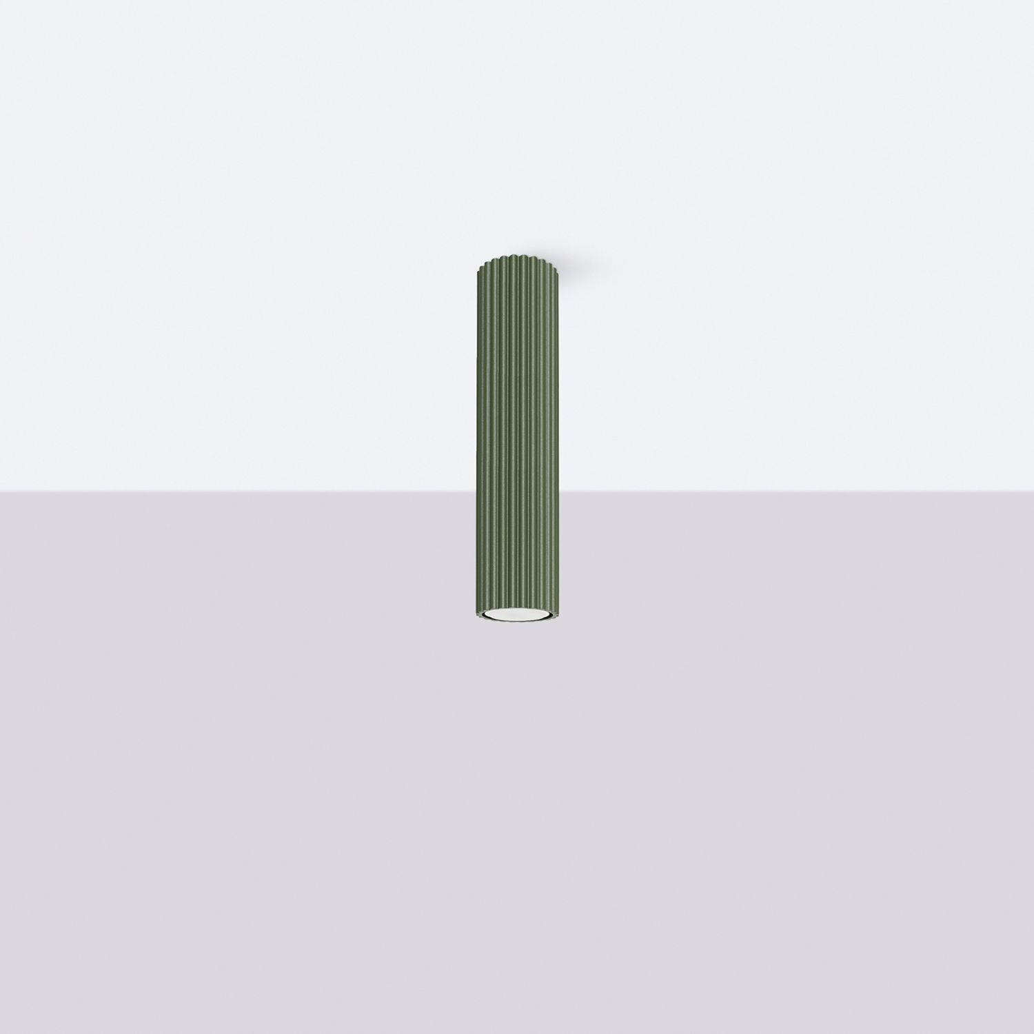 Spot Lampe Decke Aufputz Ø 6,5 cm H: 30 cm GU10 Aluminium Zylinder