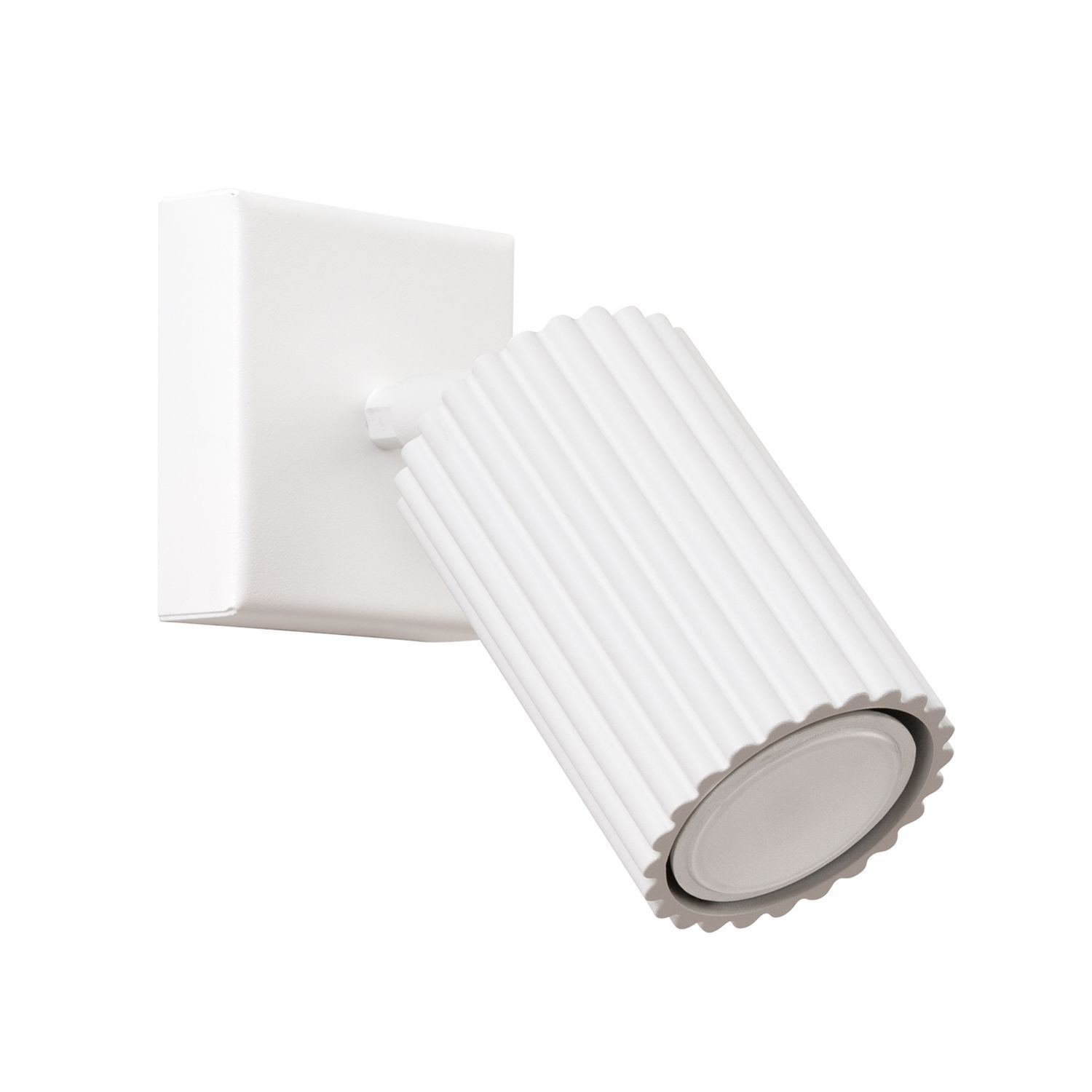 Wandspot Weiß B: 8 cm klein schwenkbar Modern GU10