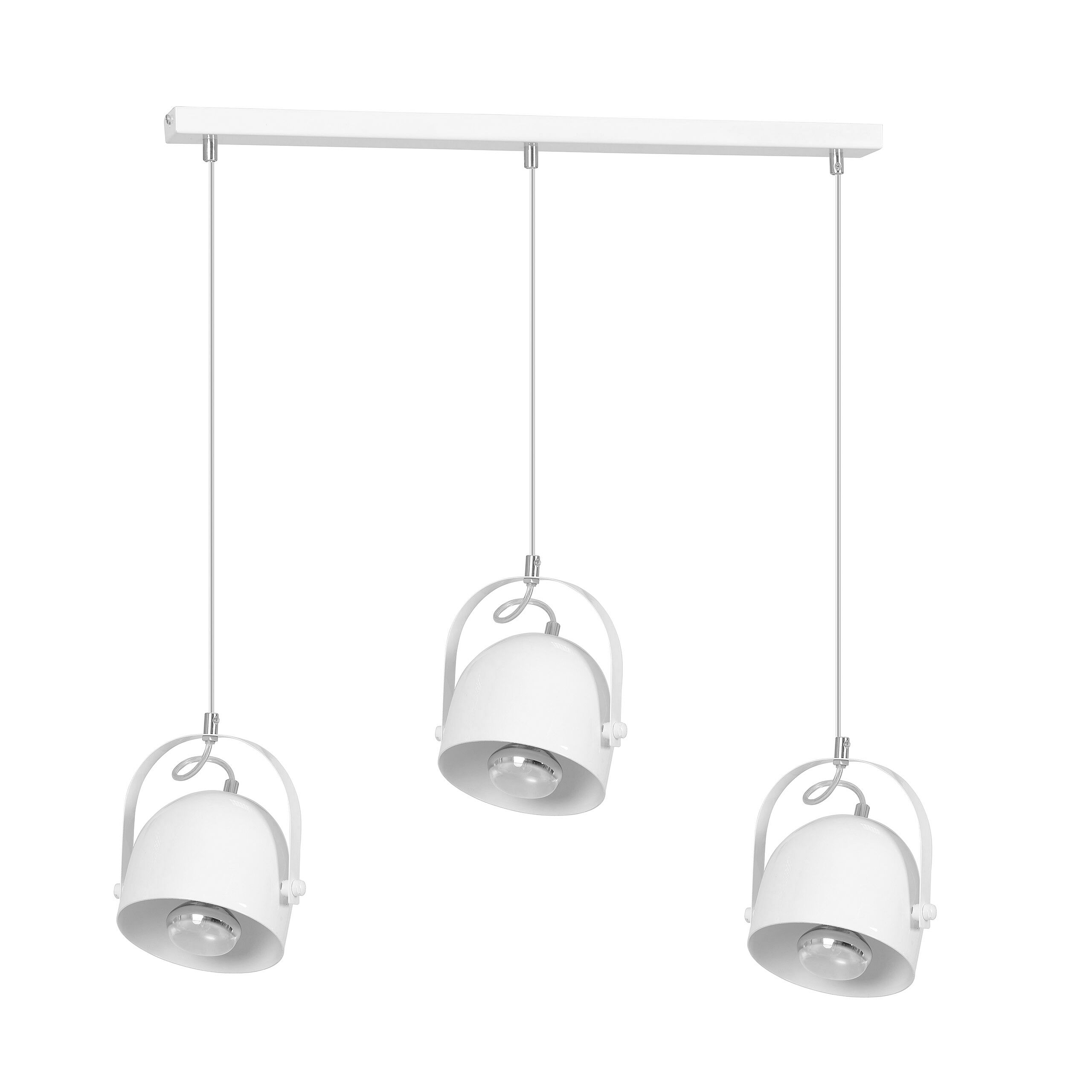 Weiße Hängelampe verstellbare Schirme Esstisch Lampe, Leuchte