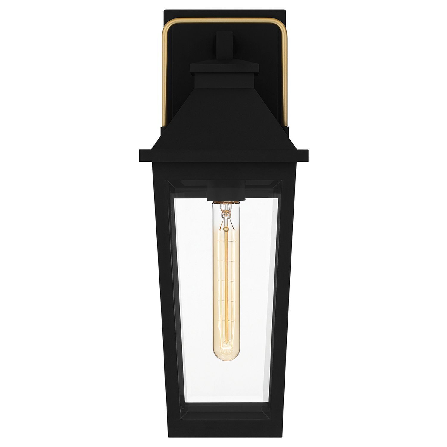 Außenlampe Wand Schwarz E27 IP44 H: 42,9 cm Rustikal Lampe