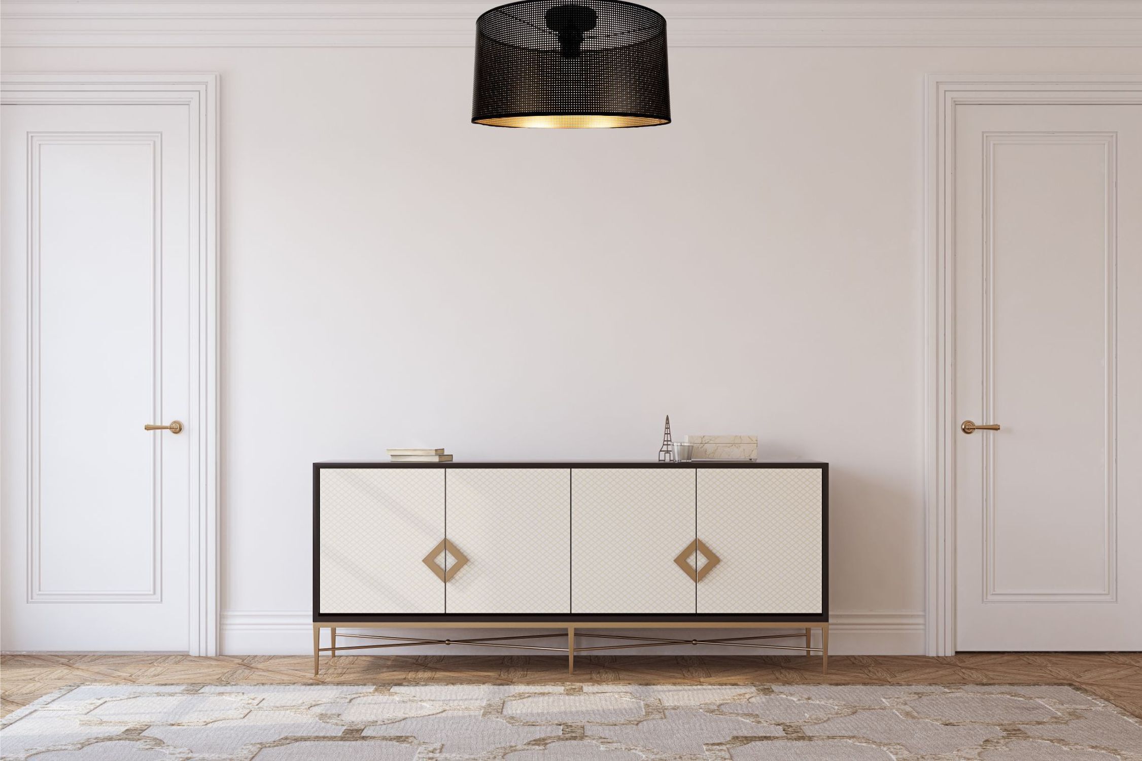 sideboard, konsole, schrank, mid-century, neutrale farben