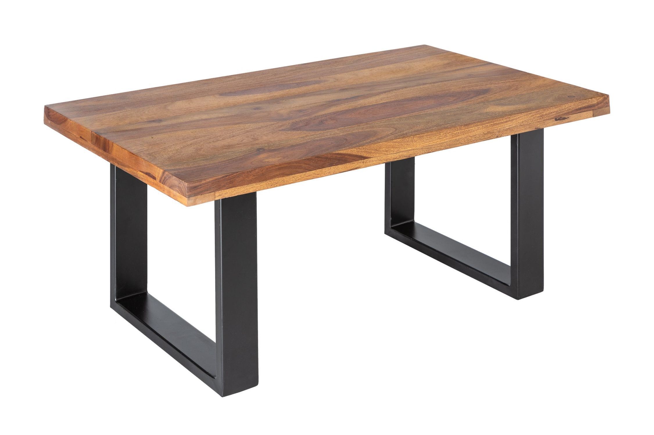 Couchtisch Sheesham Holz Metall 100 x 60 cm