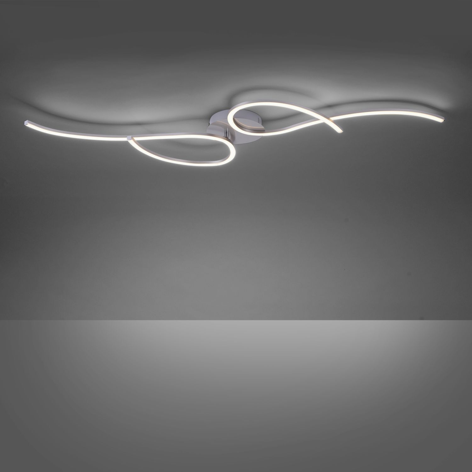 LED Deckenleuchte flexibel Stahl Metall warmweiß 14 W Licht, Deckenleuchte